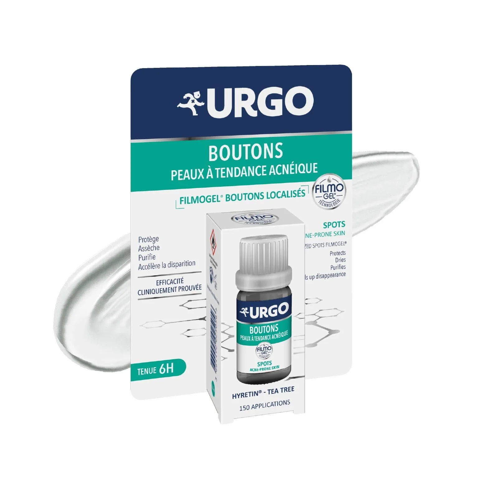 Urgo Filmogel boutons complexe rétinoïde acide hyaluronique huile essentielle Tea Tree 3,25ml