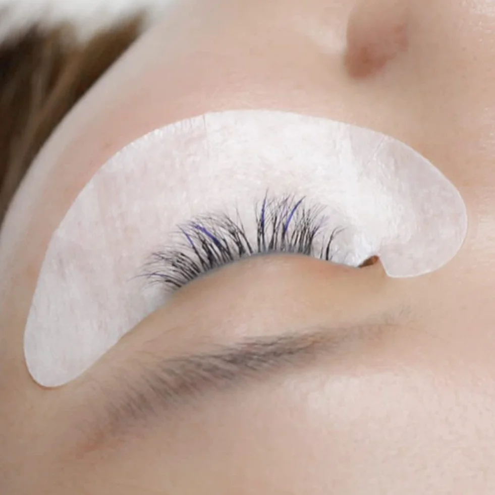 Lunamoon 50 Paire Patchs Pour Extensions de Cils Gel Non Pelucheux Yeux Pads Lash Lift (Noir)