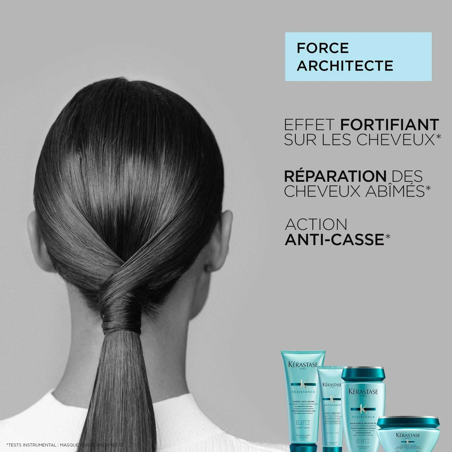 Kerastase - Gamme Résistance - Soin Ciment Anti-Usure - Soin restructurant et resurfaçant pour les cheveux fragilisés et usés - 200ml