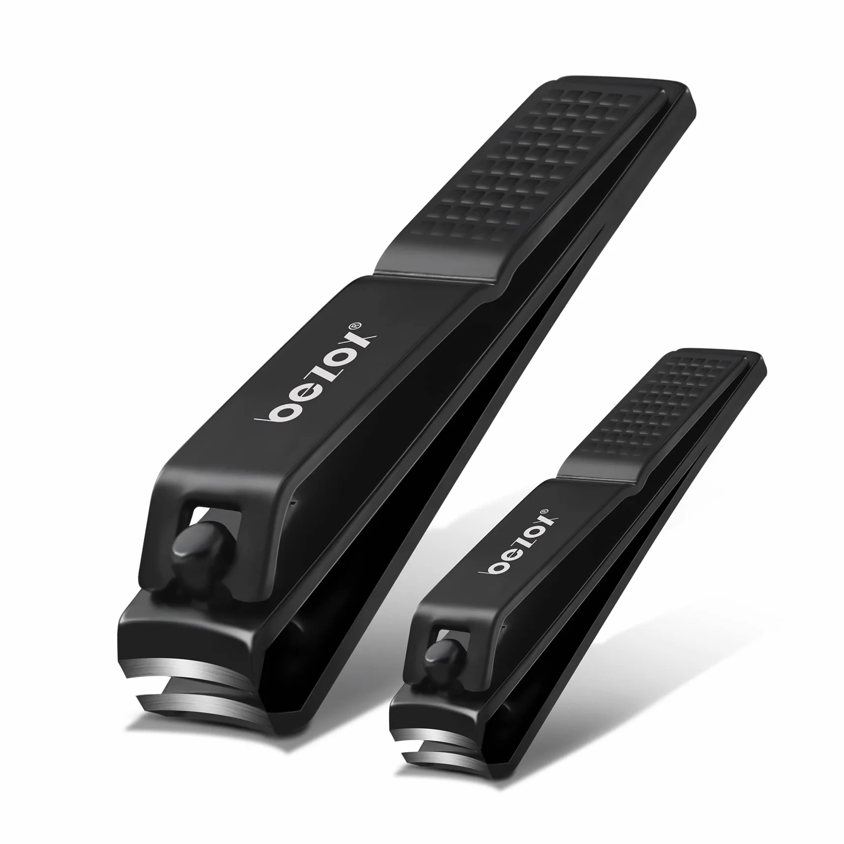 BEZOX Lot de 2 Coupe-Ongles Acier Inoxydable Tranchant Robuste