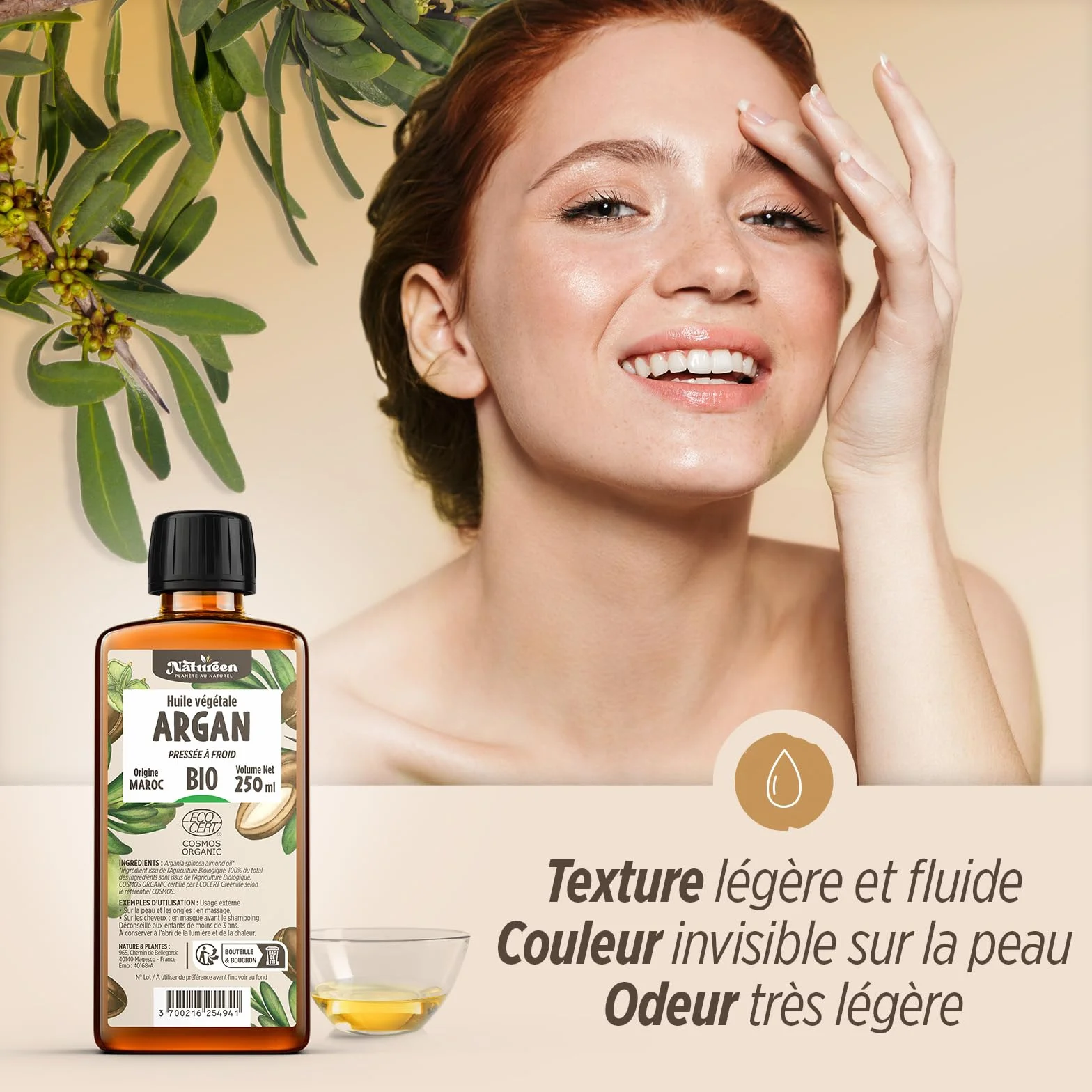 Huile d'Argan Bio du Maroc 250 ml