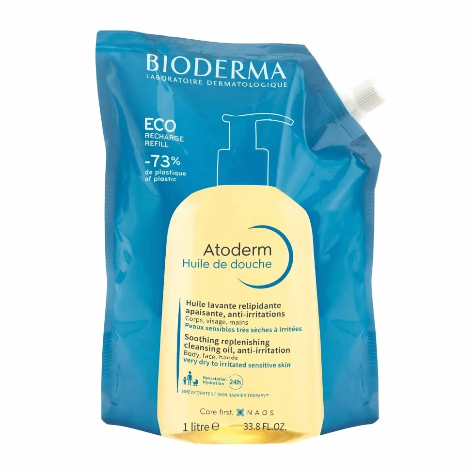 Bioderma Atoderm Huile de Douche Éco-Recharge 1 Litre