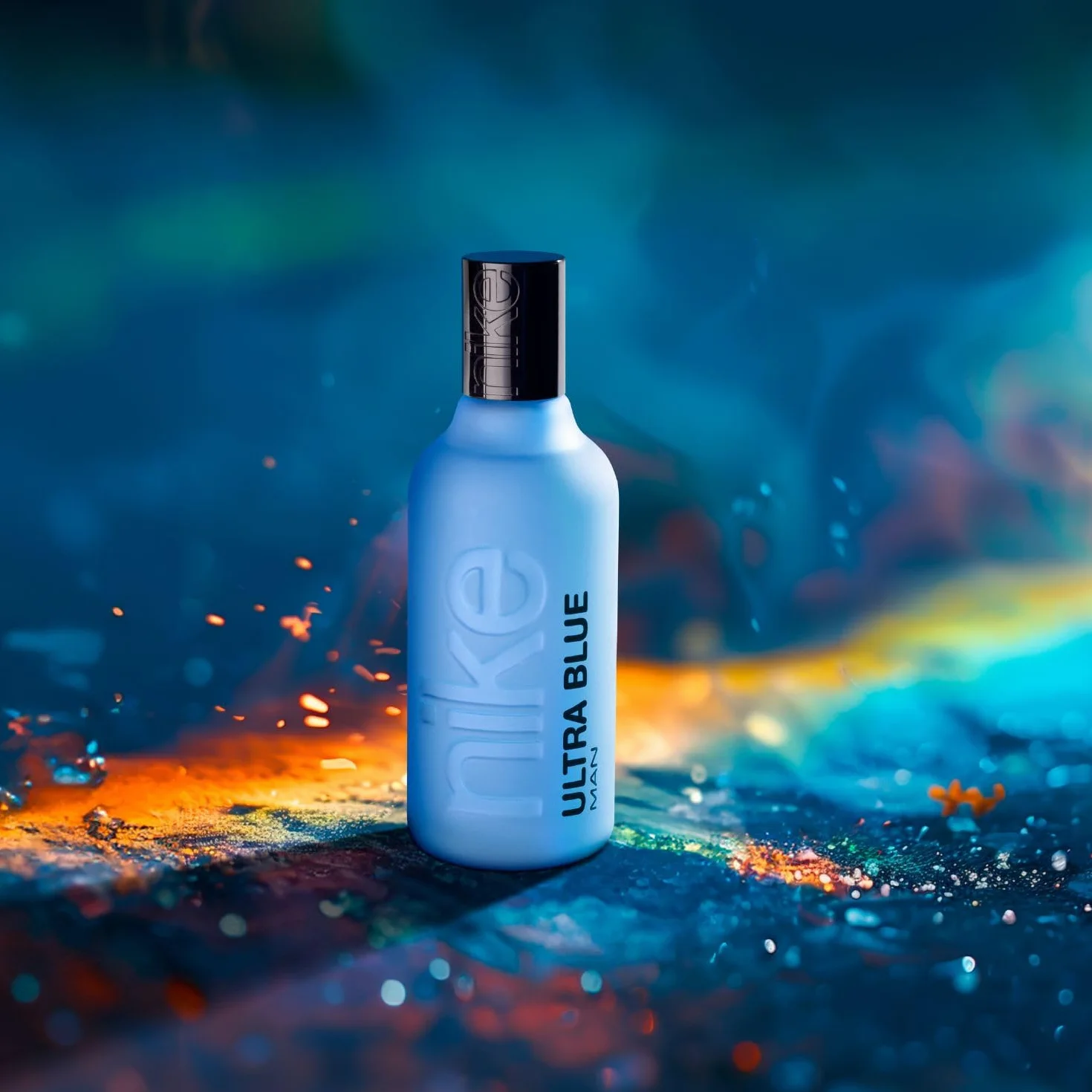NIKE - Ultra Blue 200 ml, Eau de Cologne pour homme, Parfum en vaporisateur, Eau de Toilette naturelle et masculine, Parfum floral oriental, Fraîche, intense et longue tenue