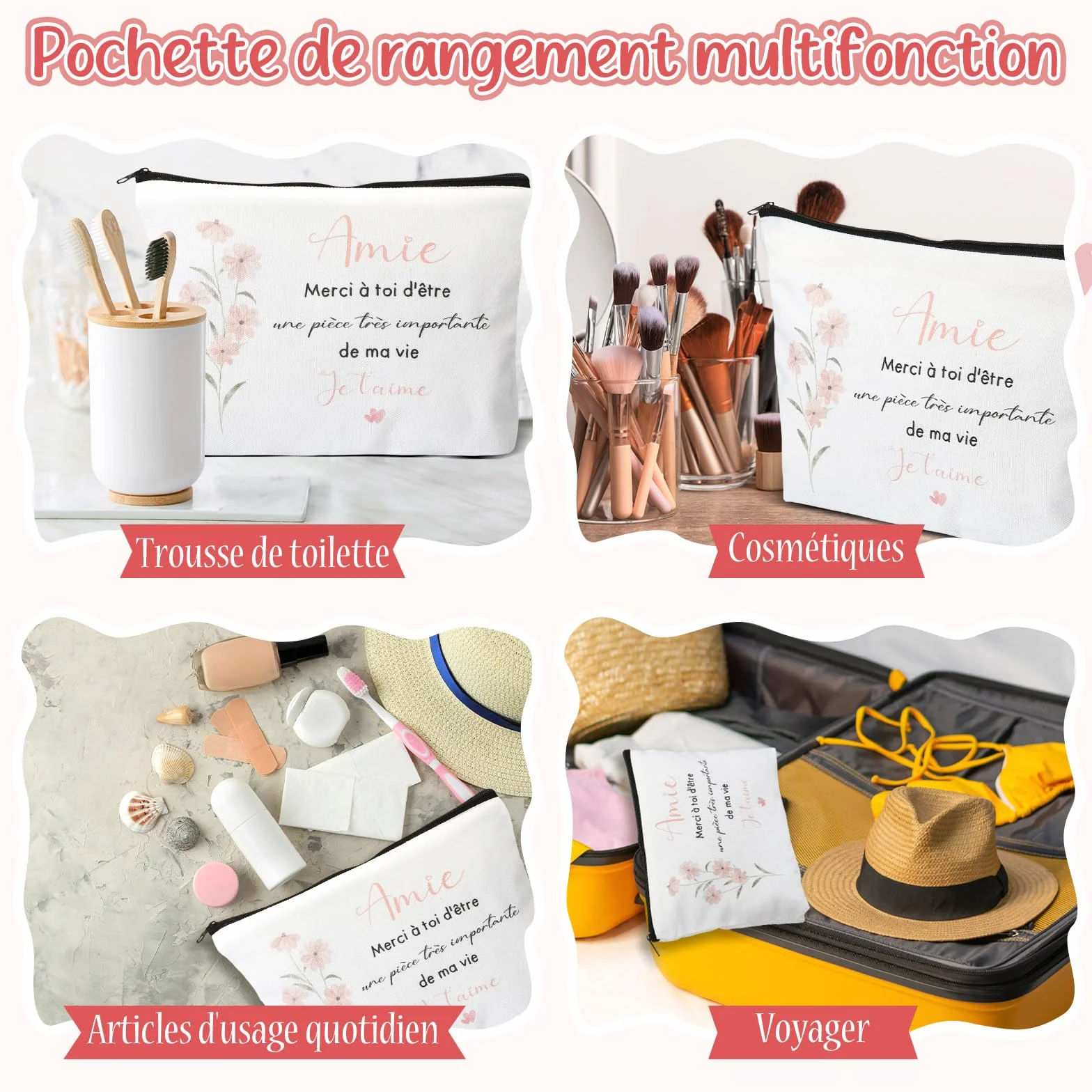 Hestya Trousse de Maquillage Cadeau Original pour Anniversaire Noël