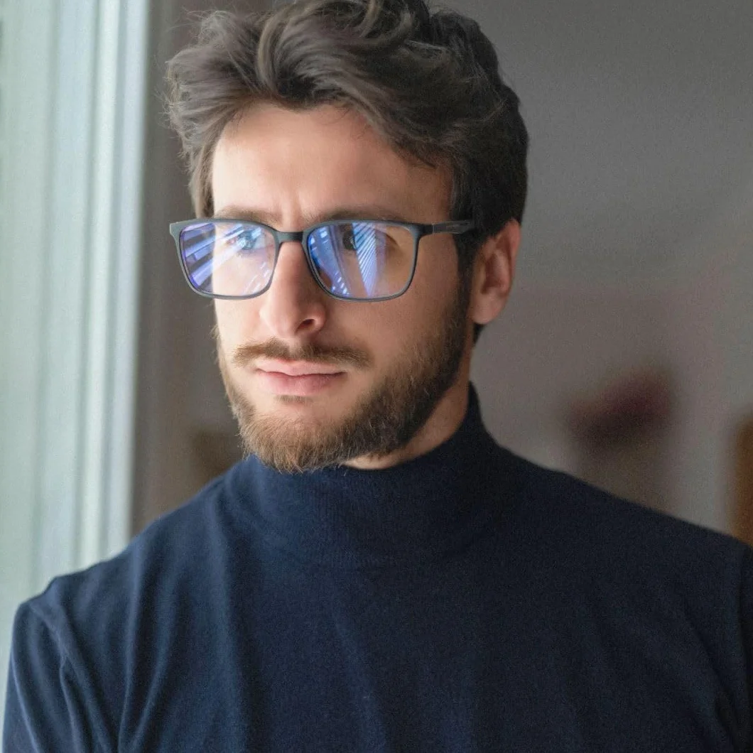 ZENOTTIC Lunettes de Lecture Homme Filtre Lumière Bleue Monture Carrée Anti-Reflets Sport Ordinateur