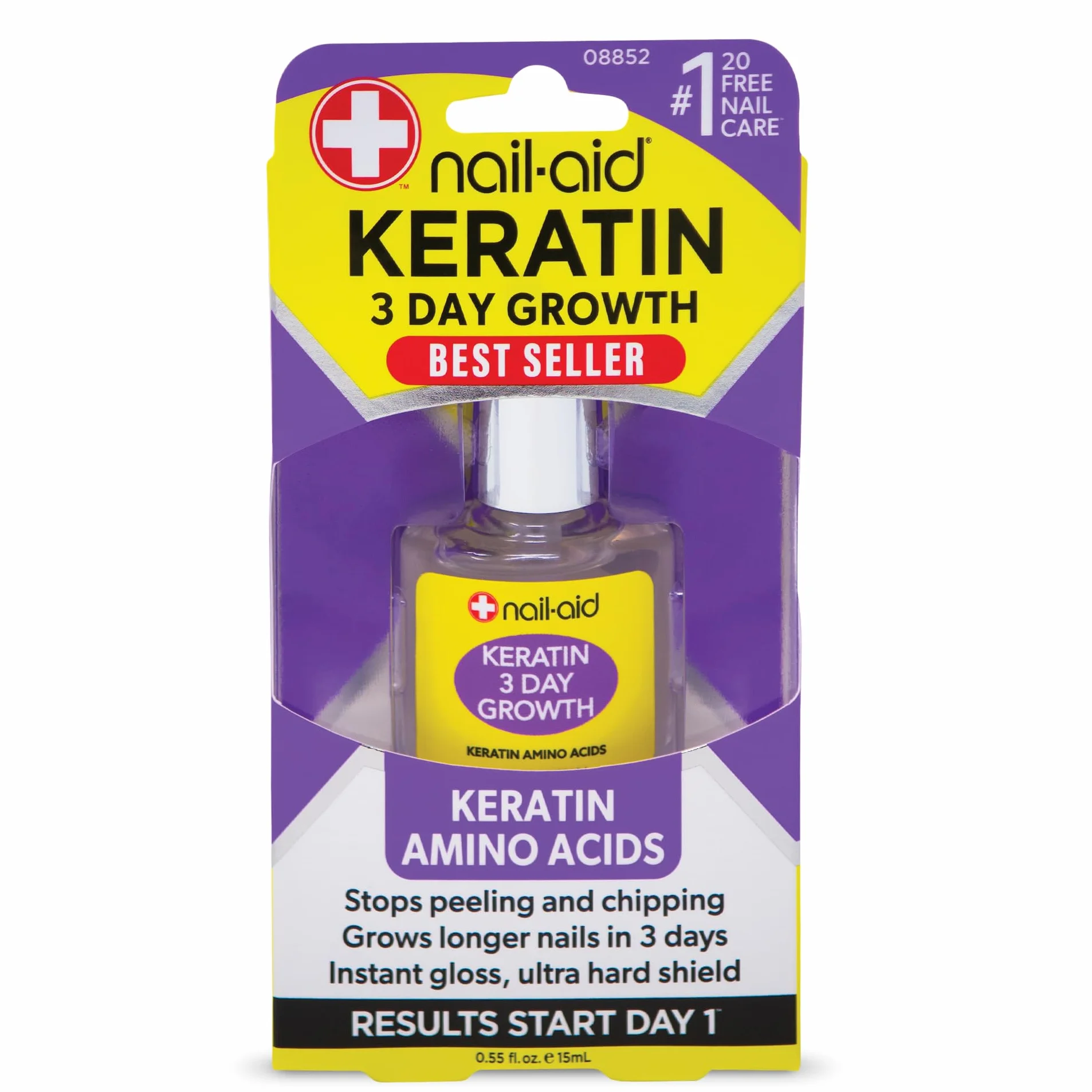 Nail-Aid Kératine Croissance 3 jours, 0,55 fl oz