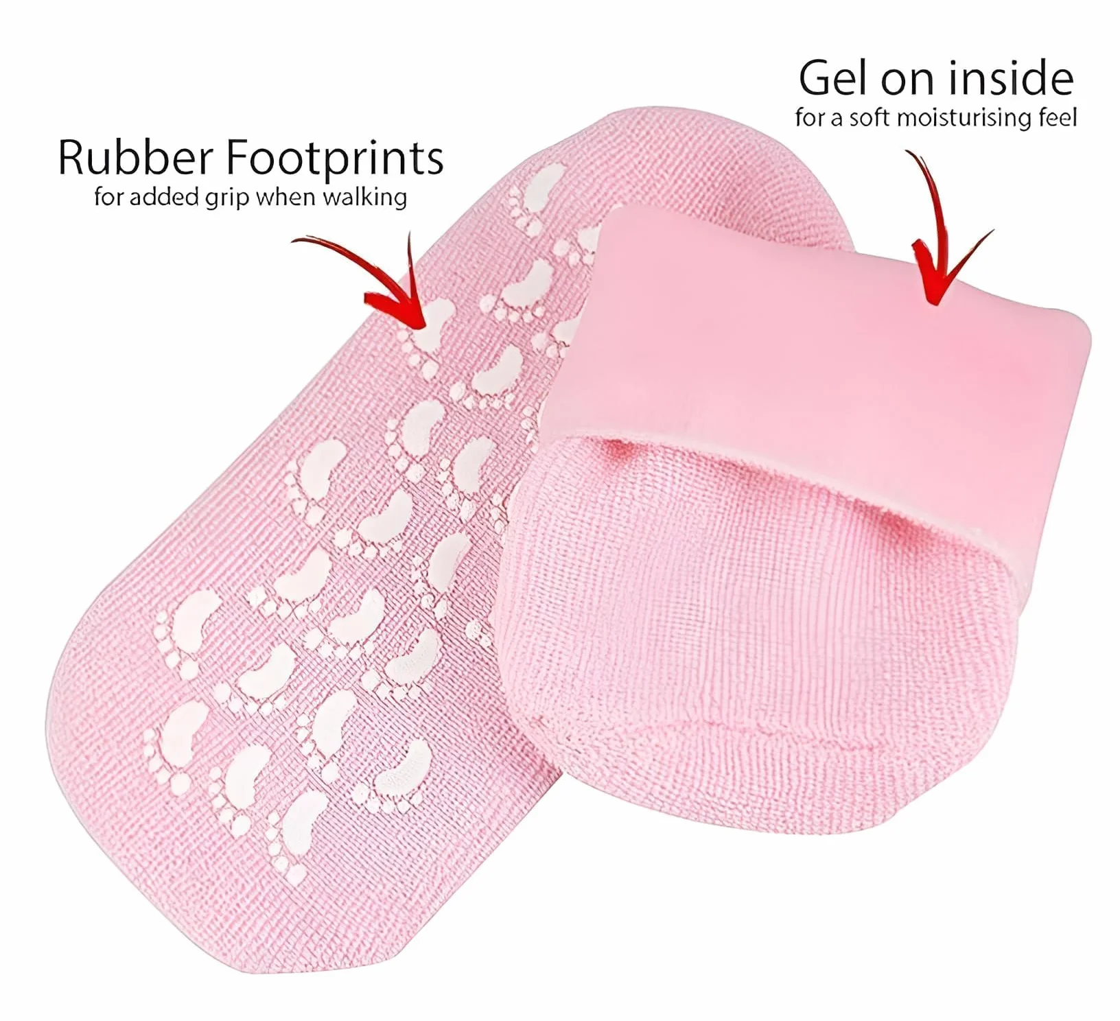 Chaussettes Hydratantes en Gel Réutilisables pour Pieds Secs et Craquelés