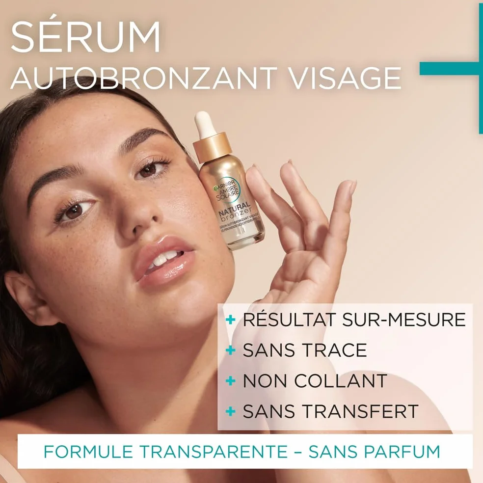 GARNIER Ambre Solaire - Coffret Mousse & Sérum Autobronzants & Hydratants - Teint Naturel & Radieux - Eau De Coco, Glycérine, Acide Hyaluronique - Vegan & Cruelty Free - Visage & Corps