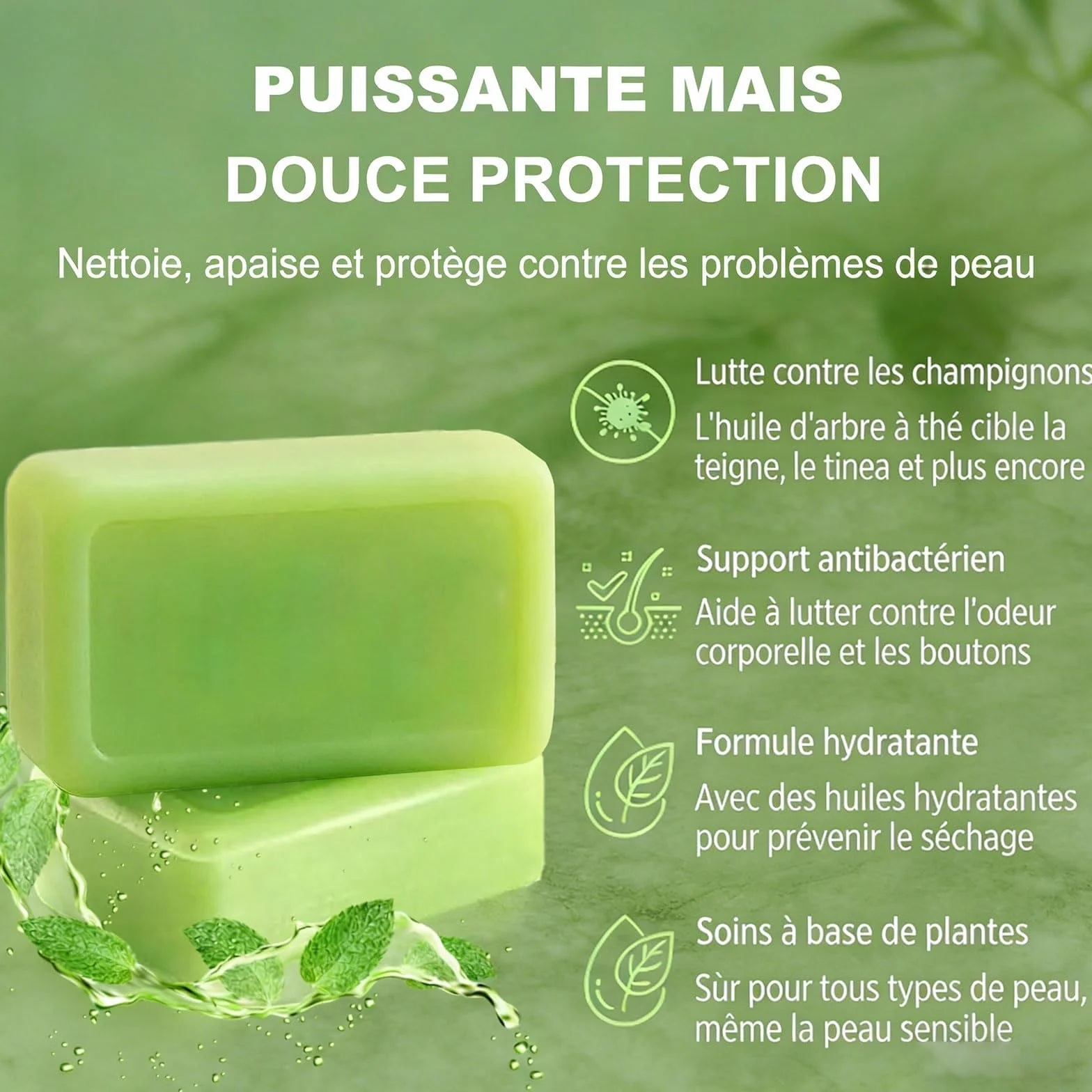 Nola Rituel Savon Ongique Antifongique élimine Transpiration Odeurs Démangeaisons Acné Pied Athlète Folliculite