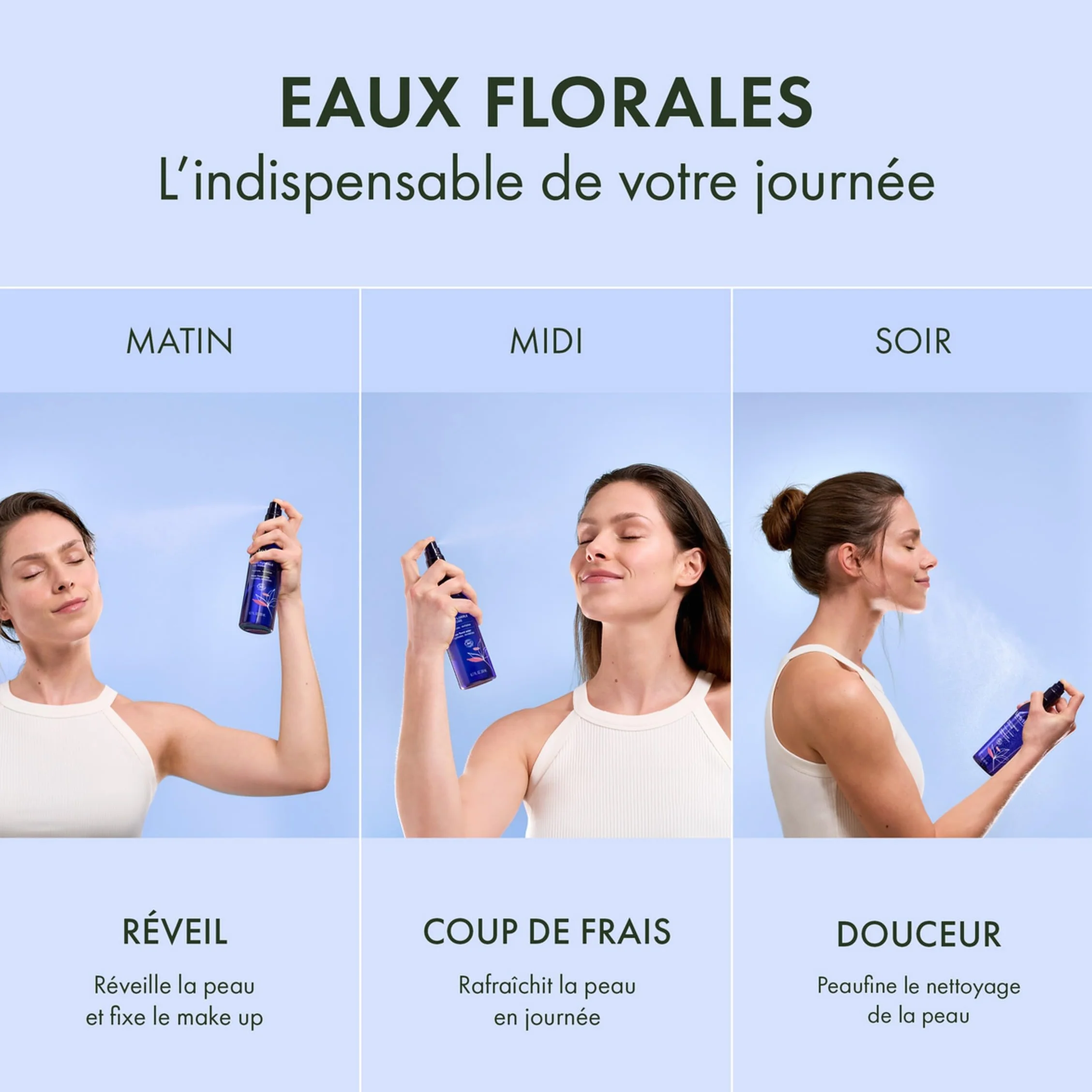 Melvita Eau Florale Tonifiante Rafraîchissante 100% Naturelle Certifiée Bio Fabriquée en France