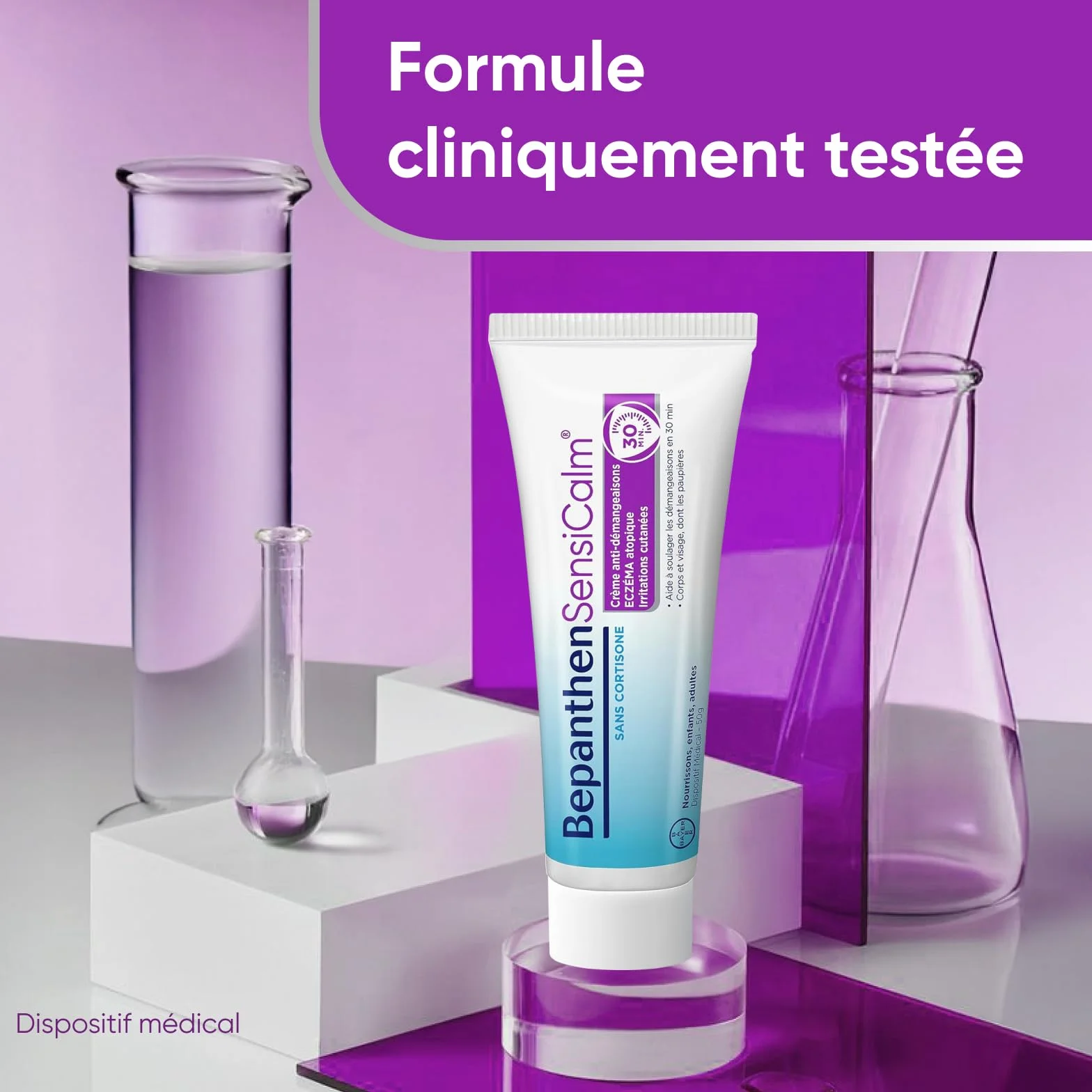 Bepanthen Sensicalm Crème Eczéma Anti Démangeaisons 50g + Baume Relipidant 10ml
