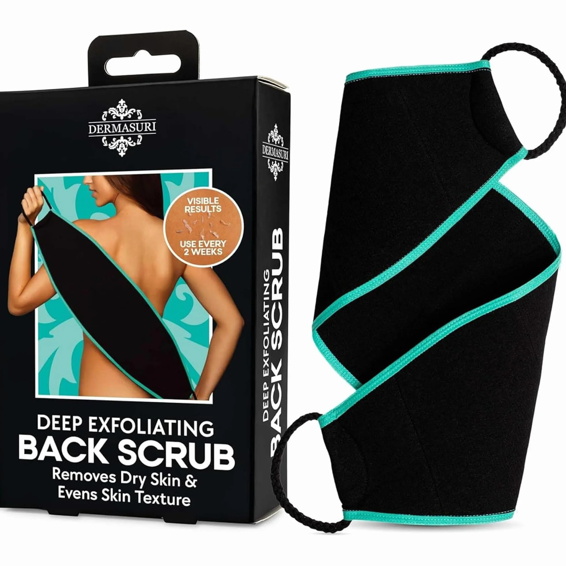 Dermasuri Serviette Exfoliante Douche Dos 68 cm x 20 cm