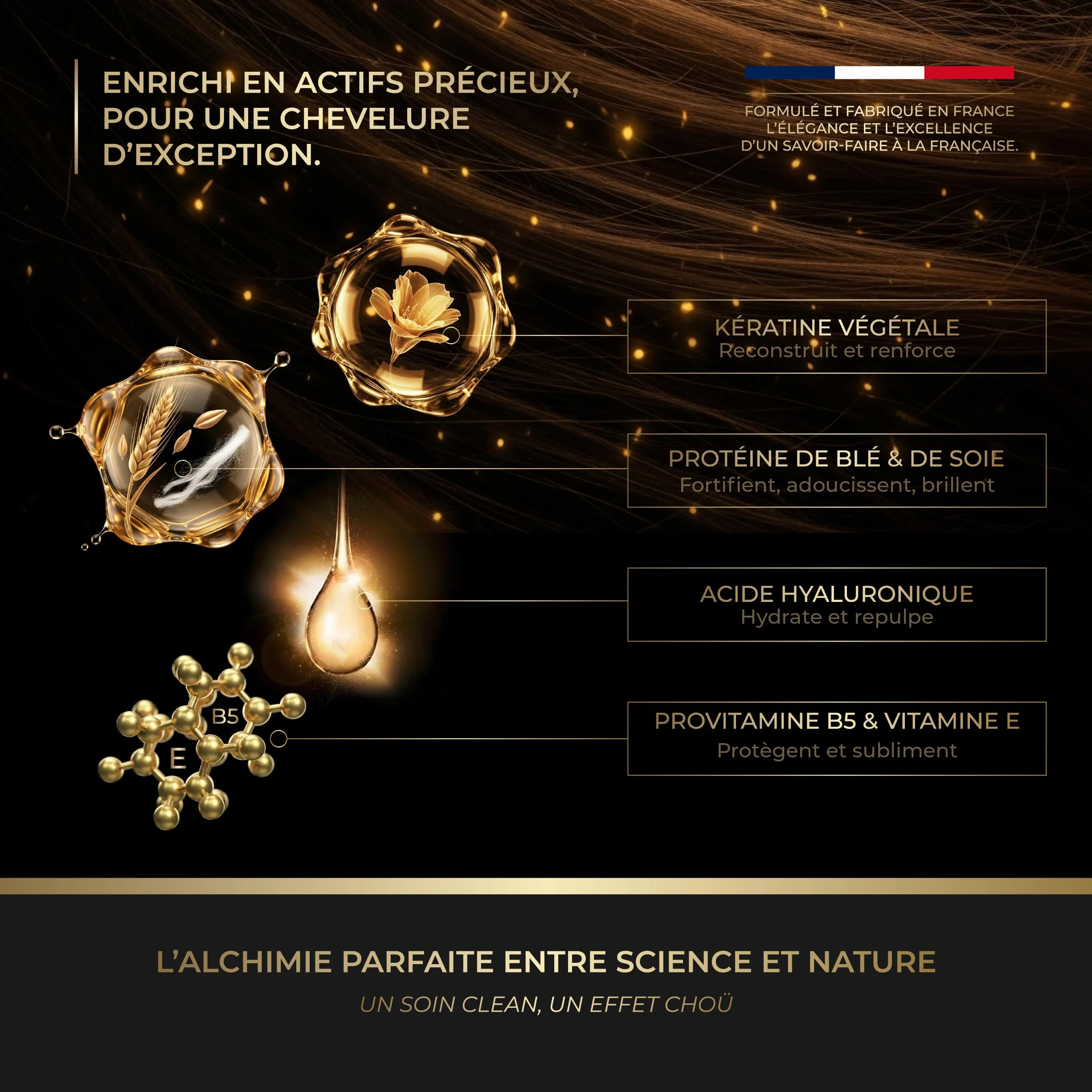 BO-TOX Capillaire Professionnel Masque ultra réparateur kératine naturelle acide hyaluronique protéine soie Vitamine E Cheveux Secs Abimés Lisse Renfore Hydrate Répare 1000ML