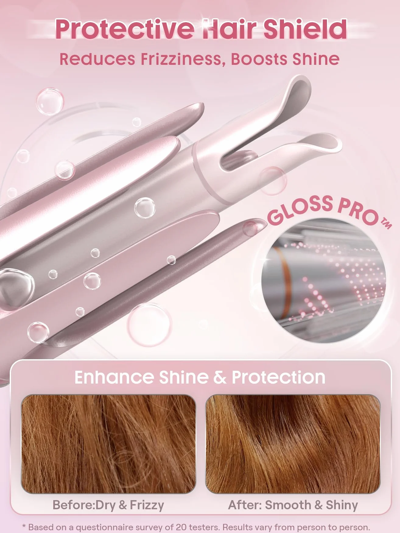 SHEGLAM Cupid's Charm One-Touch 25mm Fer à boucler automatique avec revêtement en céramique