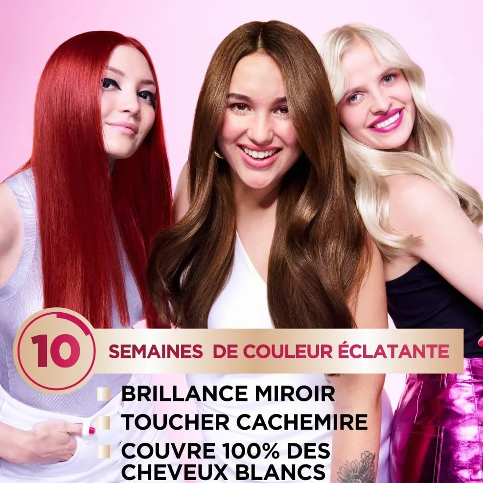 Garnier Color Sensation Coloration Châtain Foncé 3.0 Crème Permanente Couvre Cheveux Blancs