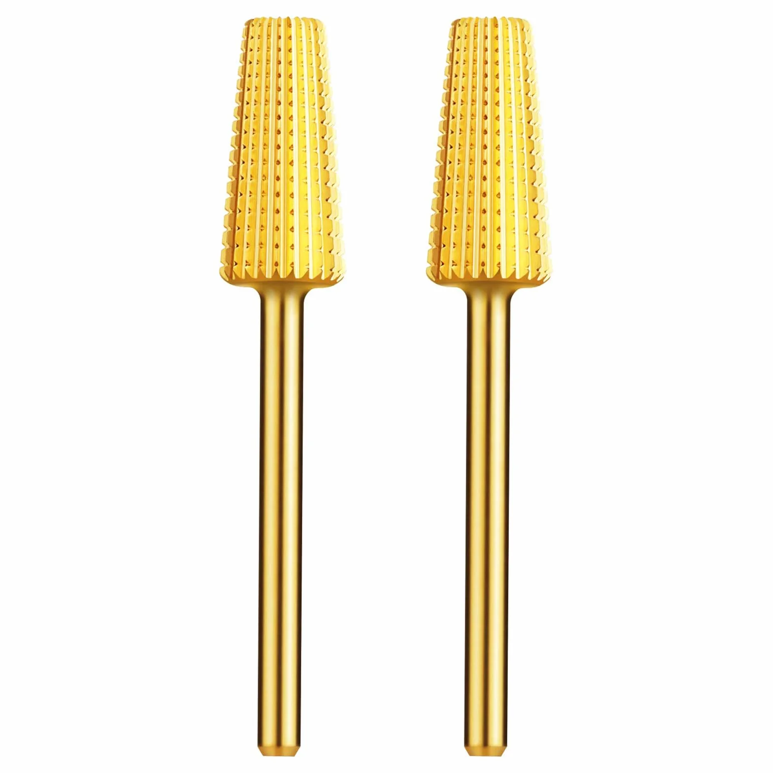 JCMaster 2Pcs 4 in1 Embout Pour Ponceuse Ongles Pour Manucure Pédicure, Taille Universelle & Durable, Premium Fraise Pour Enlever les Ongles en Acrylique&en Gel, Polir les Ongles Épais