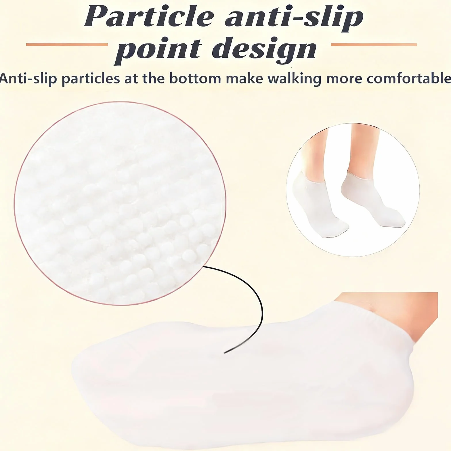 VolksRose Masque Pieds et Mains en Silicone Antidérapants Hydratants avec Peeling pour Callosités - Soin Réutilisable