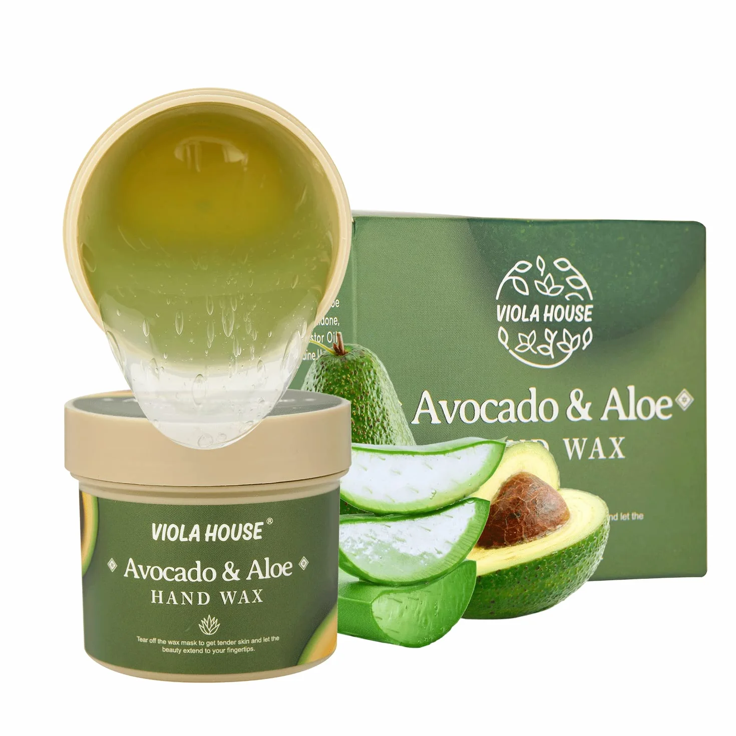 VIOLA HOUSE Masque pour les mains exfoliant hydratant 150g Avocado & Aloe