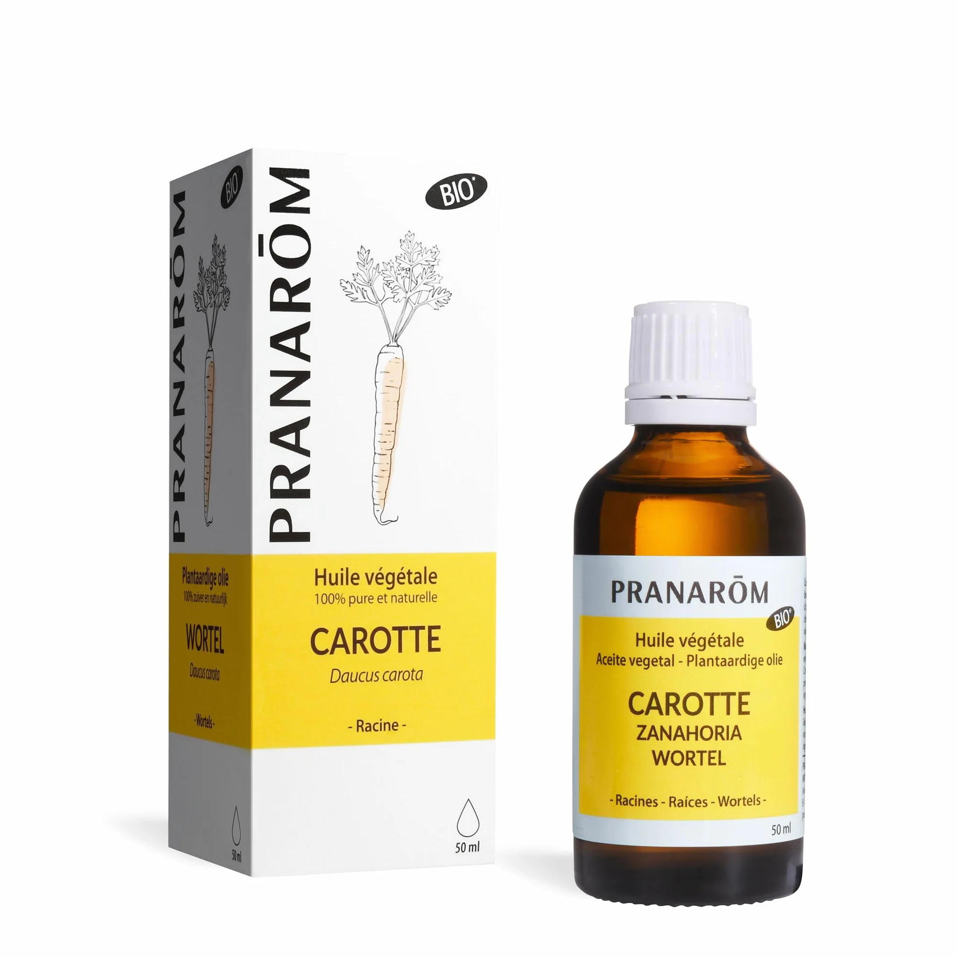 Pranarôm Huile Végétale Carotte Bio 50 ml