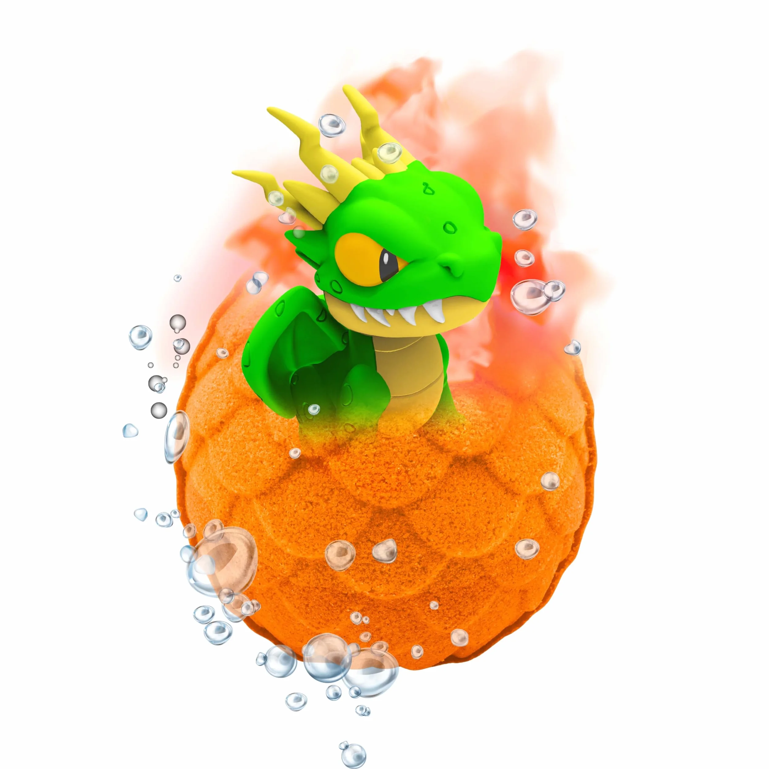 INKEE Bombe de bain surprise dragons pour enfants avec jouet dragon orange cola 100g