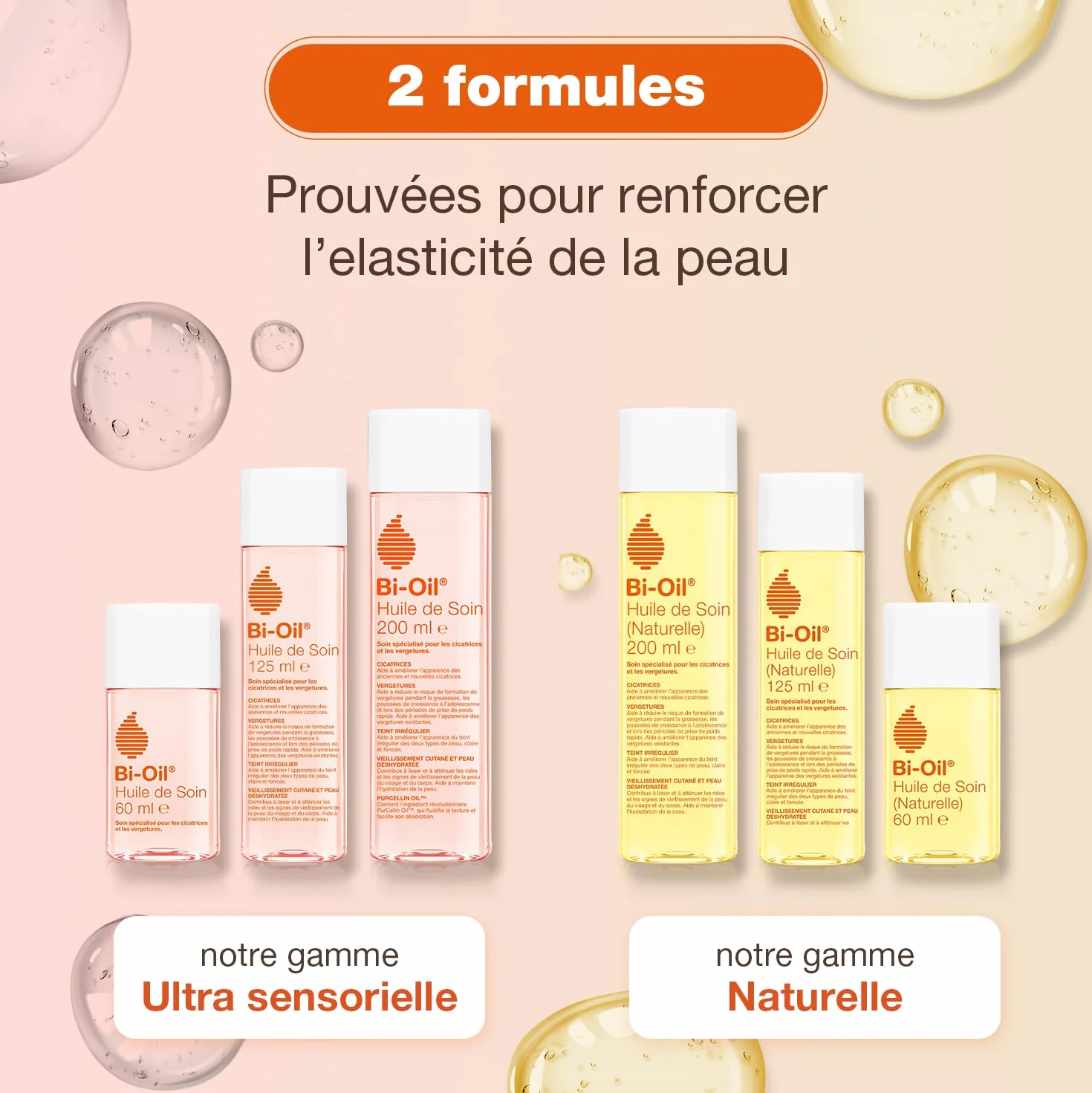 Bi-Oil Huile De Soin Pour La Peau - Vergetures, Cicatrices, Peau Sèche - 125 Ml