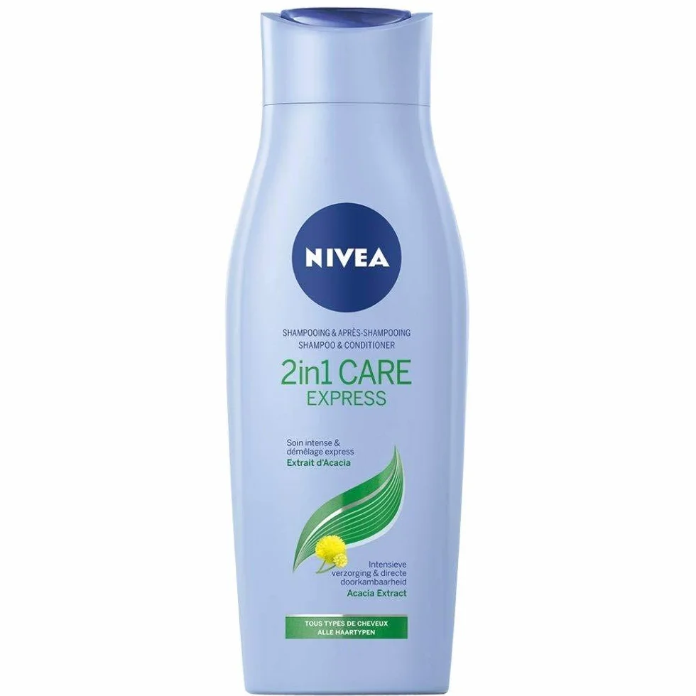 NIVEA Lot de 6 shampoings + après-shampoing 2 en 1 Care Express pour tous les types de cheveux 250 ml