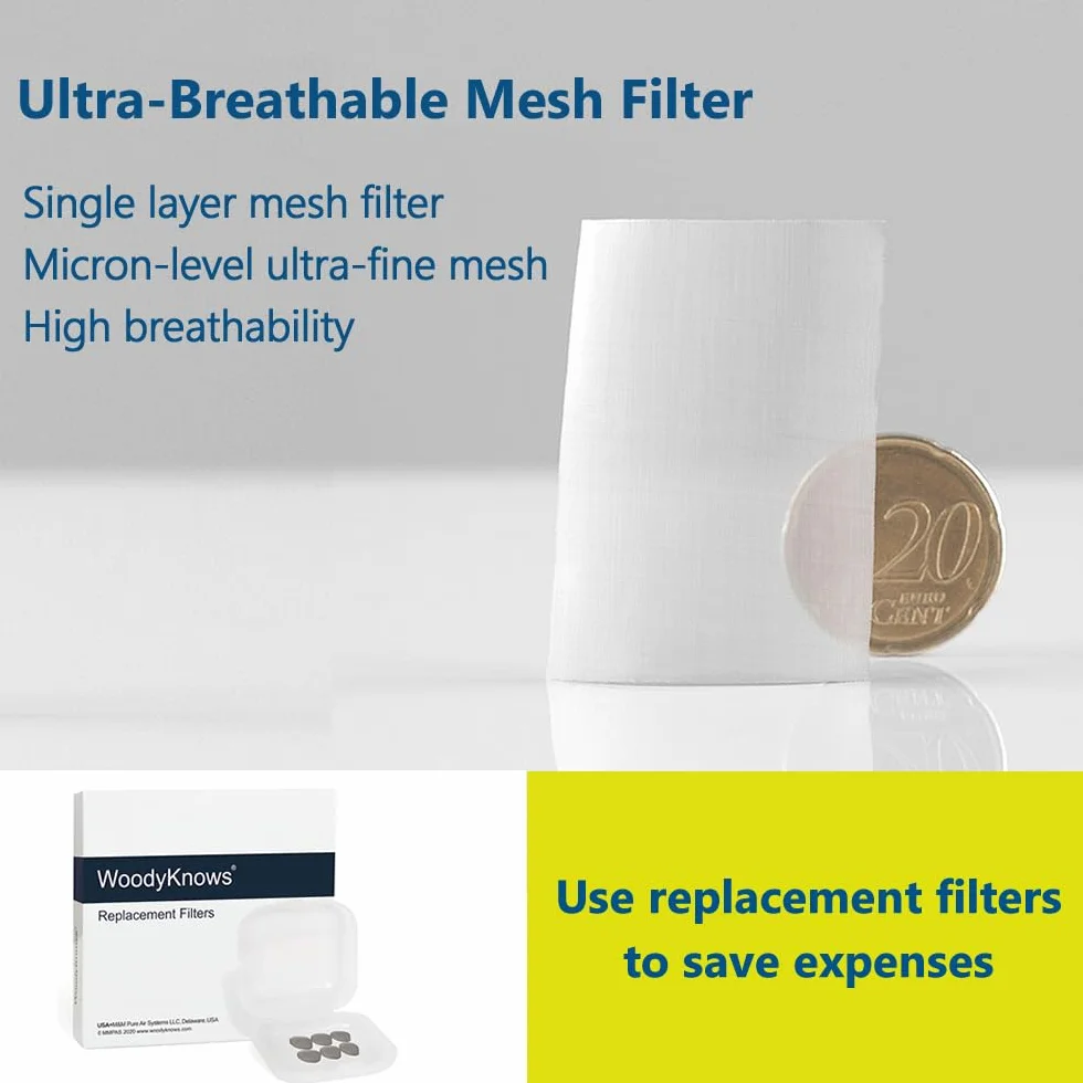 Allerscreen Filtre Nasal – Protection allergies saisonnières acariens, respirant, réutilisable, ajustement idéal quotidien (Coffret S/M/L/XL)