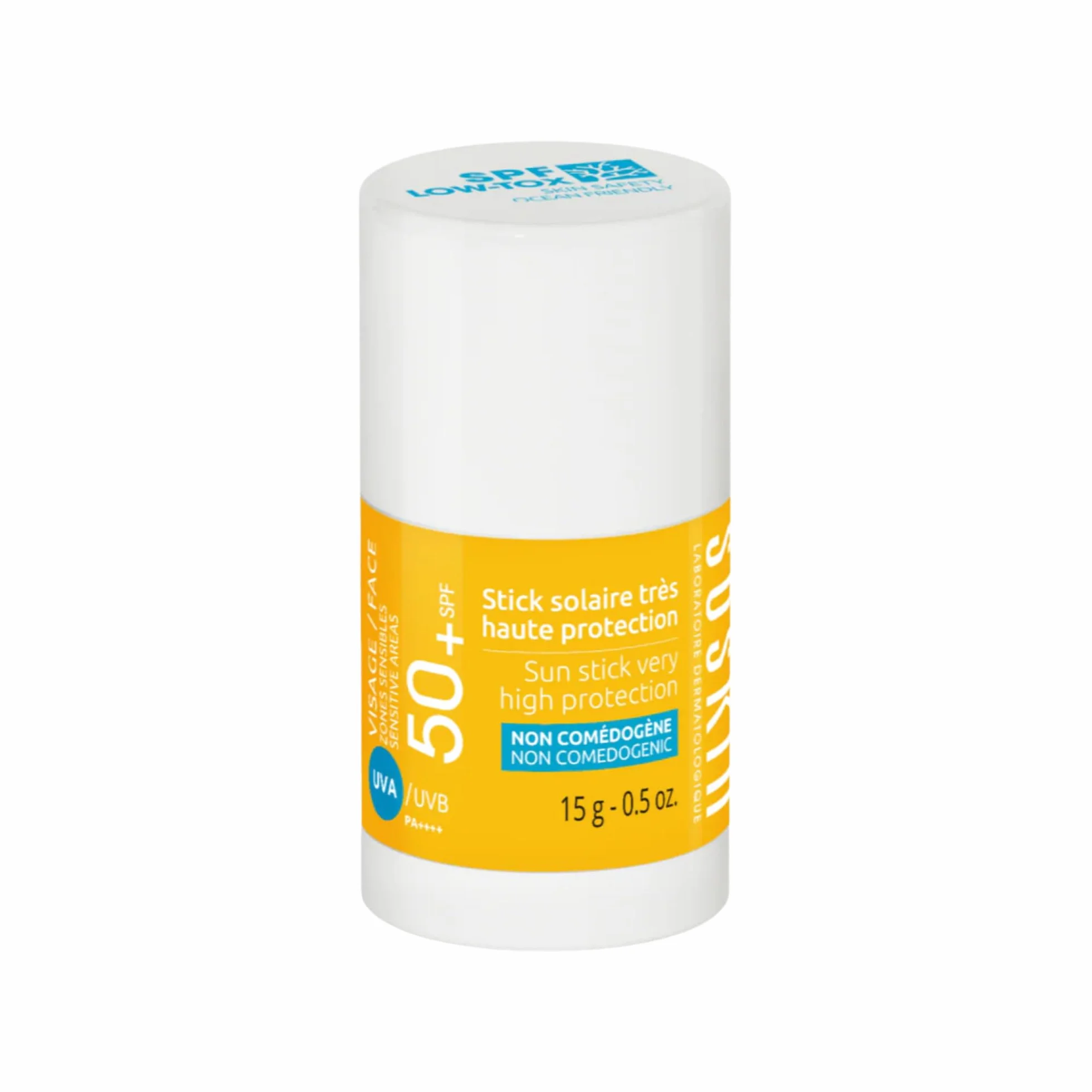 Soskin Stick Solaire SPF50 Très Haute Protection Visage Zones Sensibles Résistant à l’Eau Anti-Brillance Protection UVA/UVB 15 g