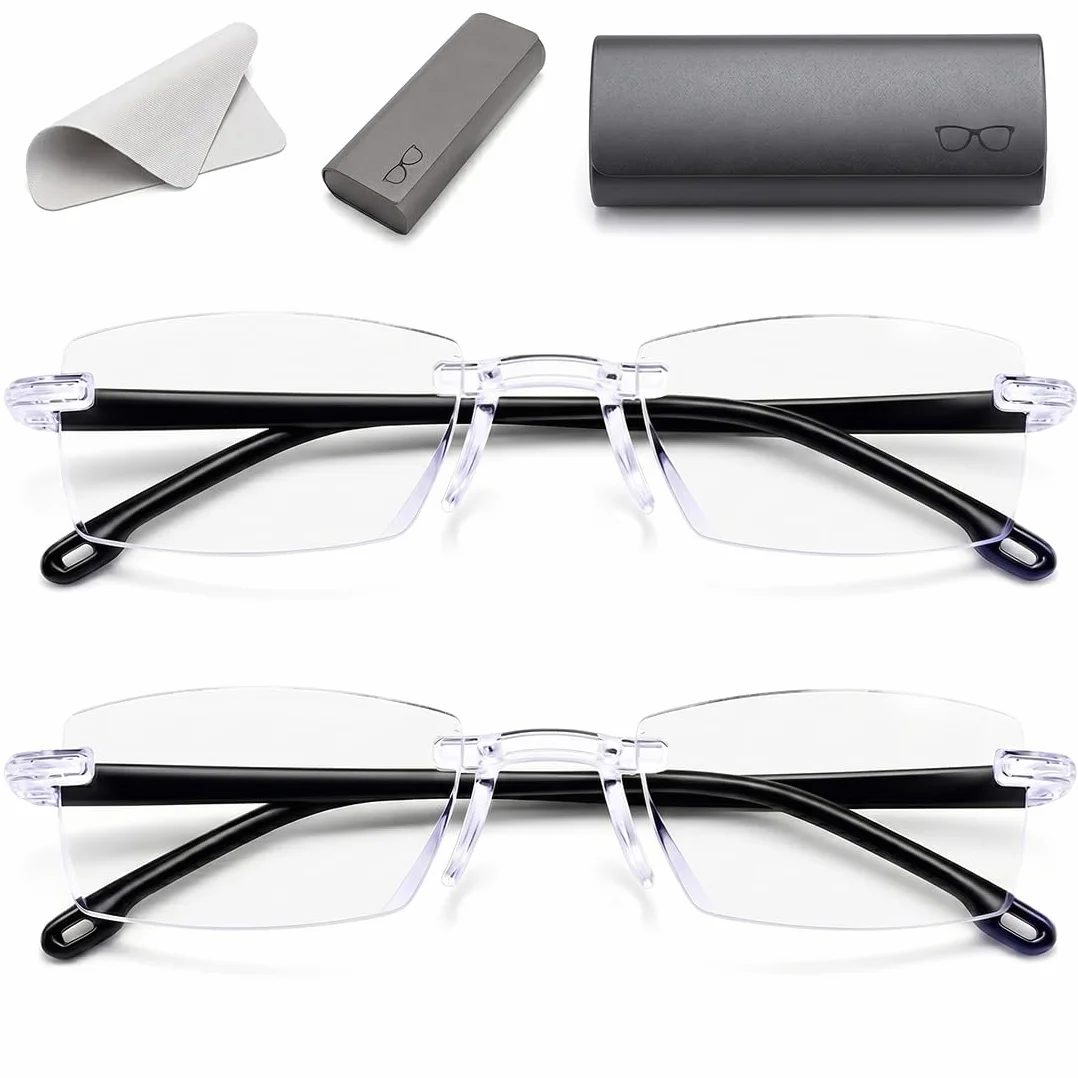 Lunettes de Presbytie Anti-Lumière Bleue Changement de Couleur Lot de 2 Homme Femme