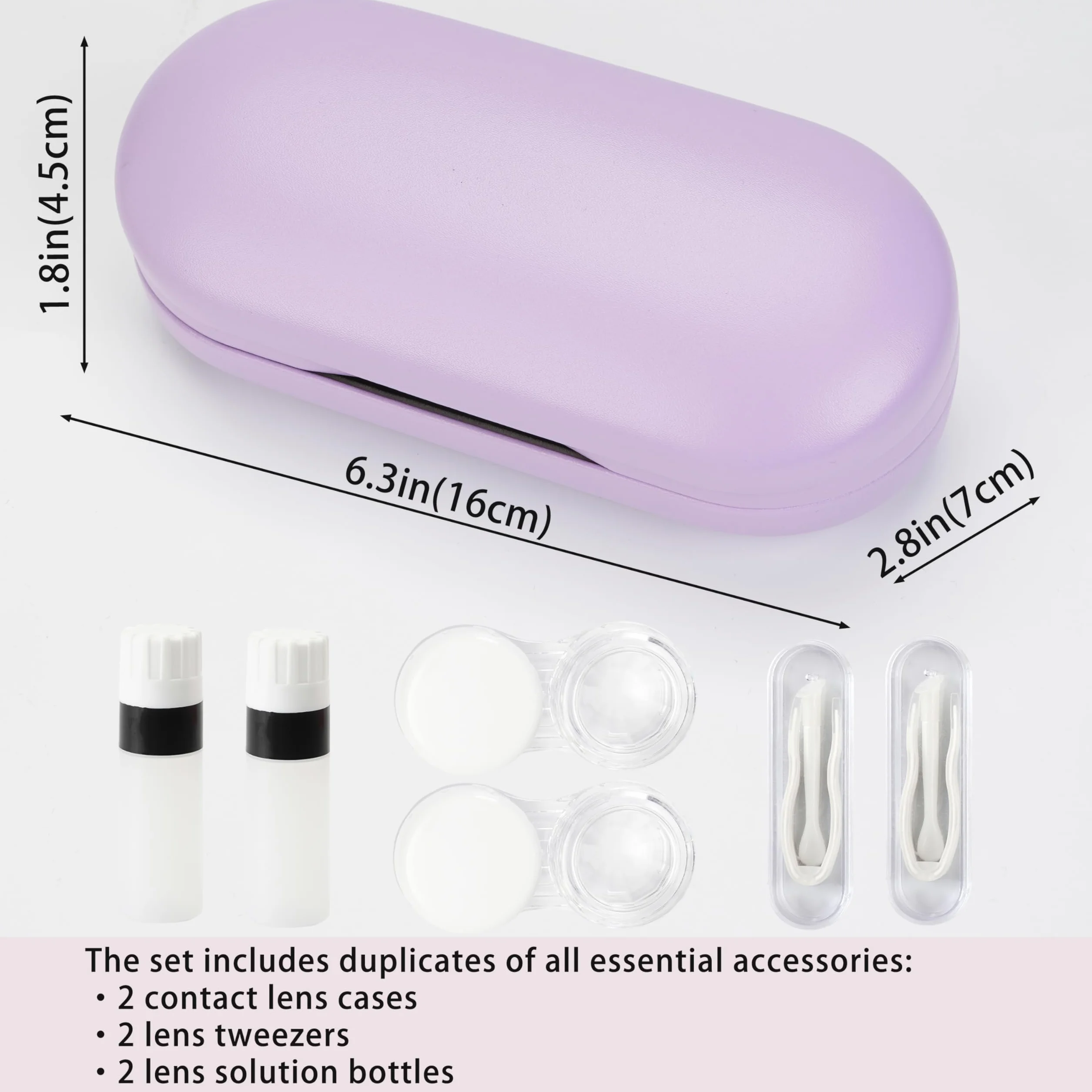 Étui à lunettes 2 en 1 portable double face multifonction avec outil
