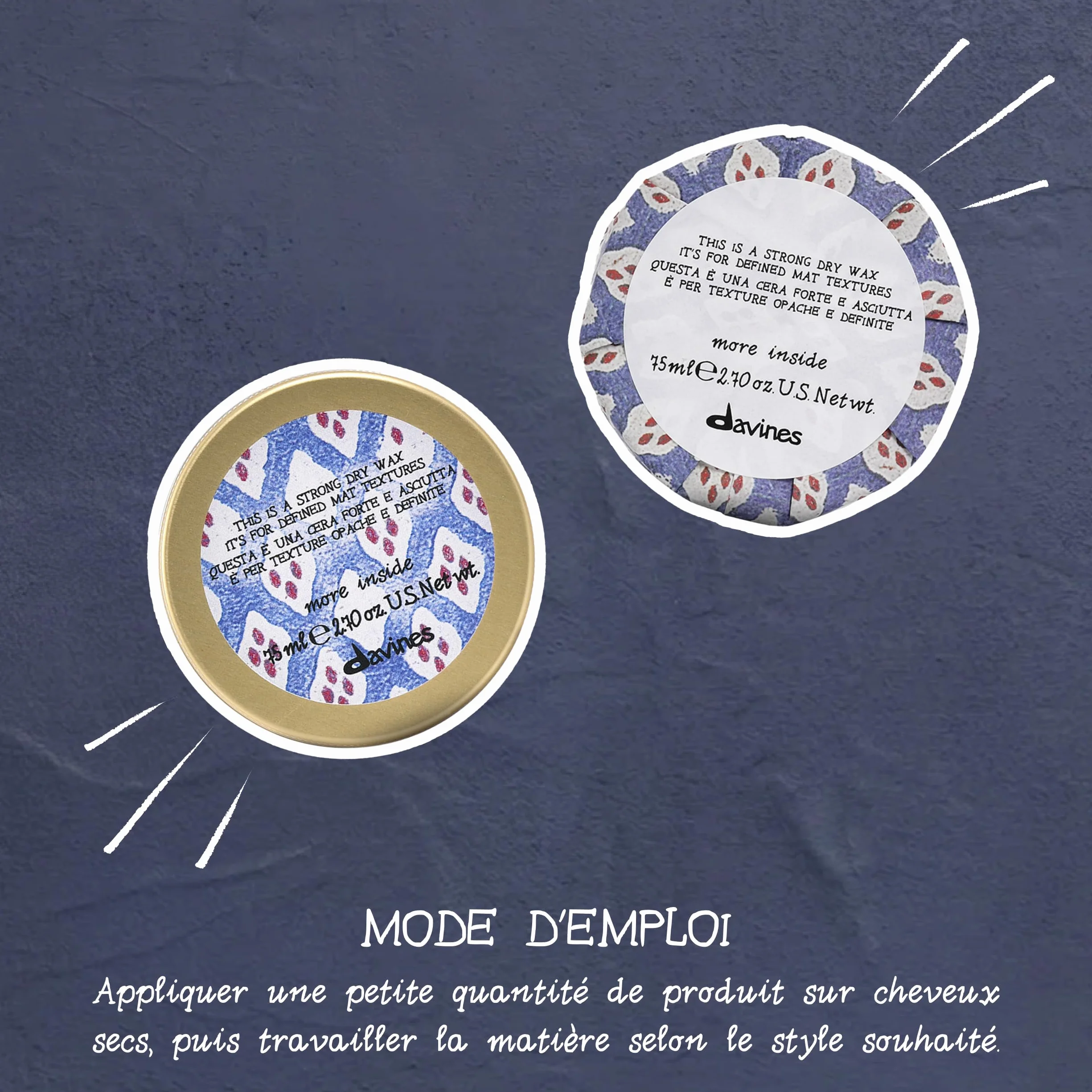 Davines More Inside Strong Dry Wax 75ml