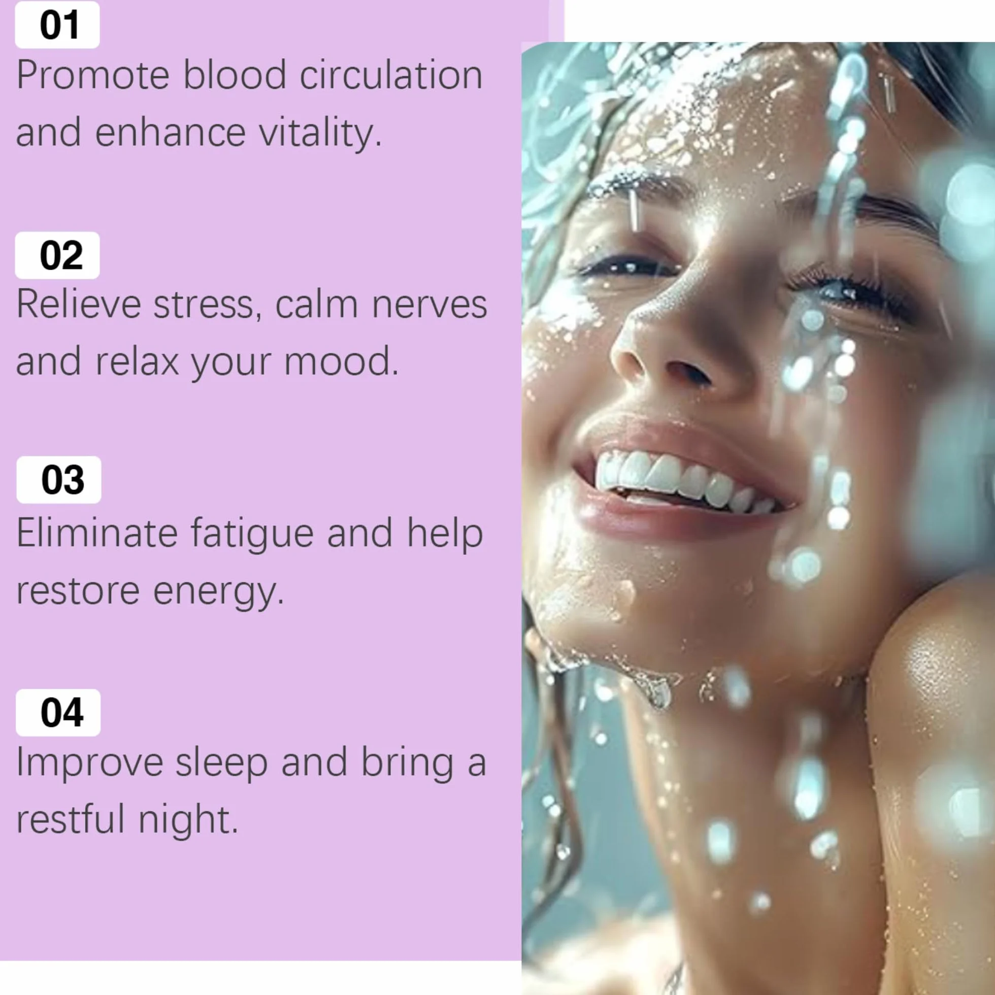 Lot de 7 galet de douche Aromathérapie Apaisante pour Spa à Domicile - cadeau bien-être original pour la fêtes des pères, papa, maman, grand-mère, meilleur ami, fille, Lavande relaxante
