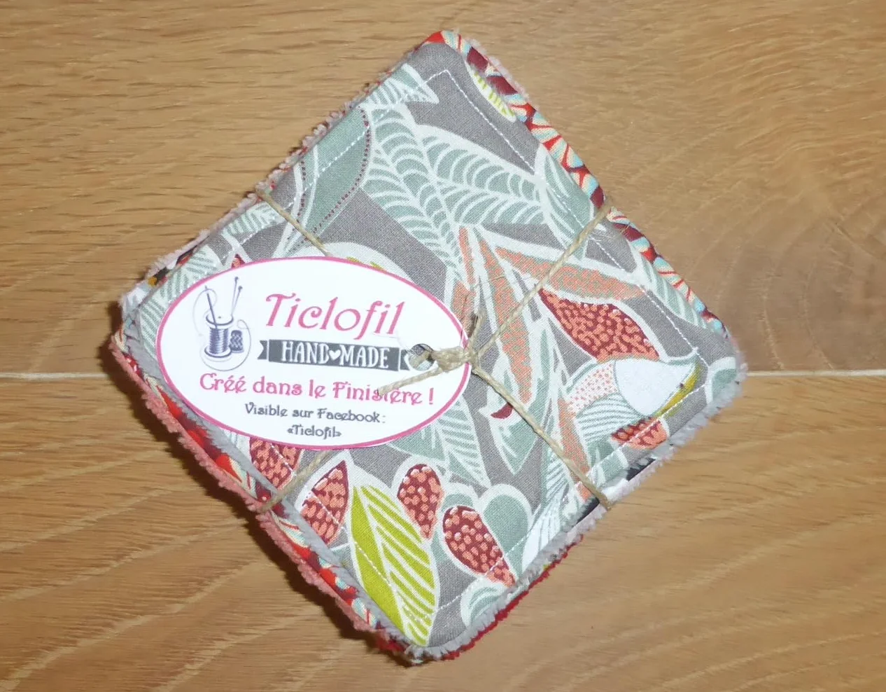 Lingettes démaquillantes lavable bambou lot de 10 zéro déchet