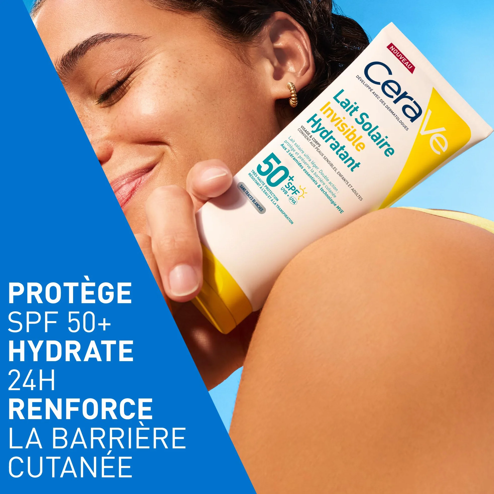 CeraVe Lait Solaire Invisible Hydratant SPF50+