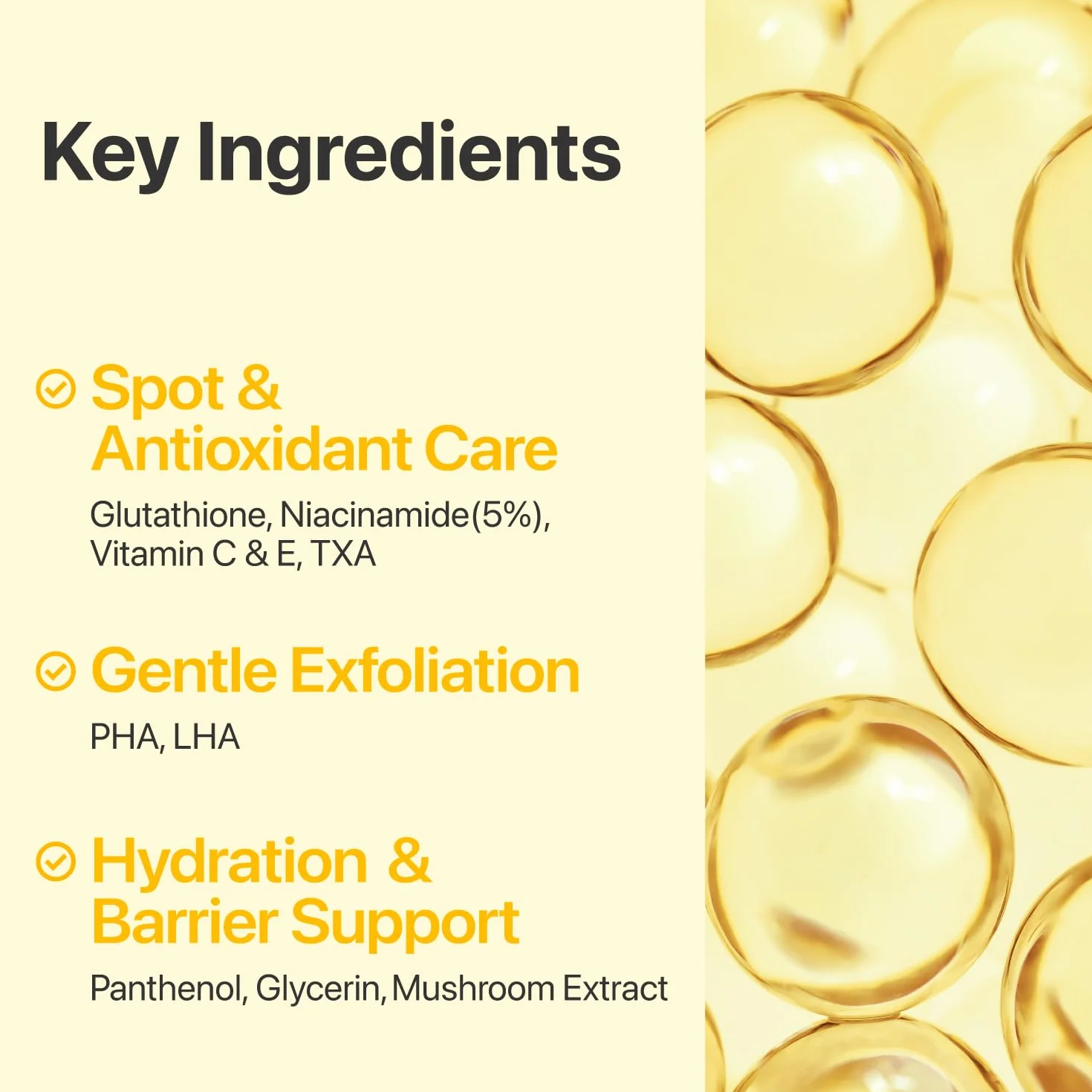 Numbuzin N°5 Toner Pads 70 Pads 180 ml Vitamine-Niacinamide Concentrée Double Face Glutathion PHA Exfoliation Anti-tache