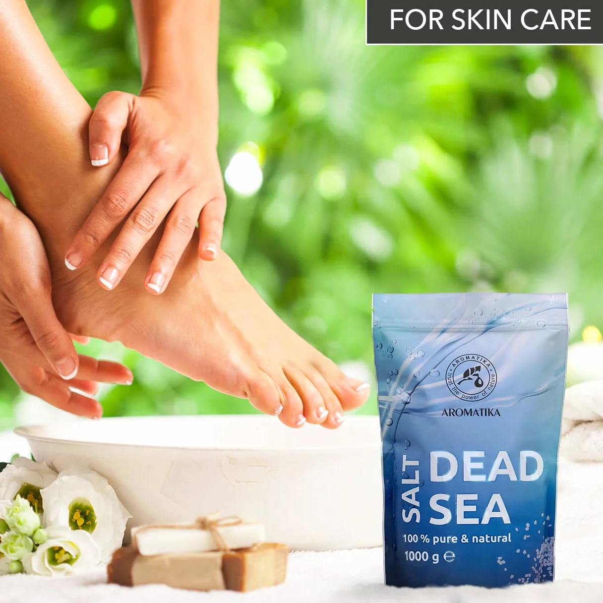 Sel de Mer Morte 3x1000g Sels de Bain Pur et Naturel