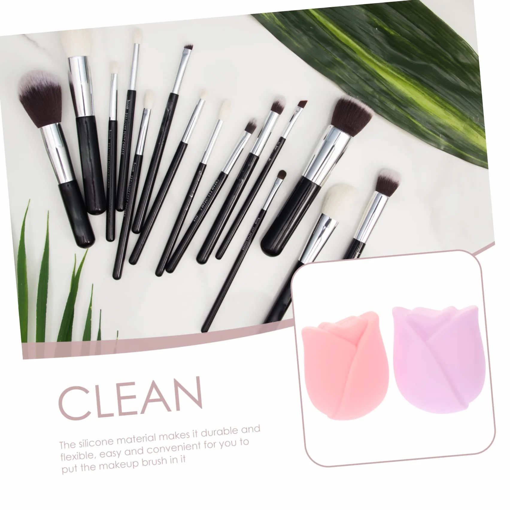 Healeved 24pièces Housses De Pinceaux De Maquillage Silicone Lot De Caps De Réutilisables Pratiques Et Antidérapantes Conviennent à Les Pinceaux De Maquillage