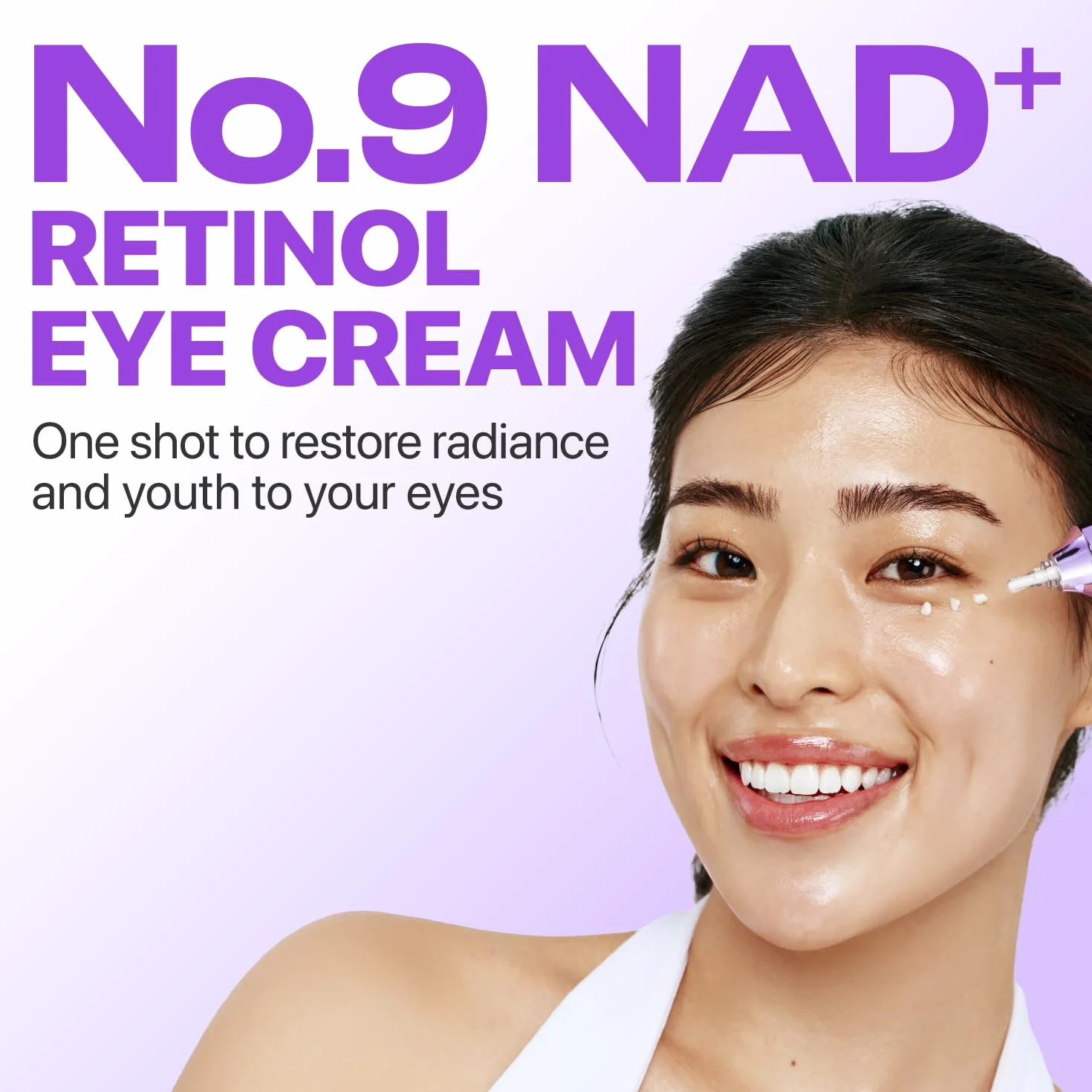 numbuzin No.9 Eye Cream NAD+ Retinol Volumetox Firming Wrinkles Dark Circles Puffy Undereye Treatment 0.33 fl oz