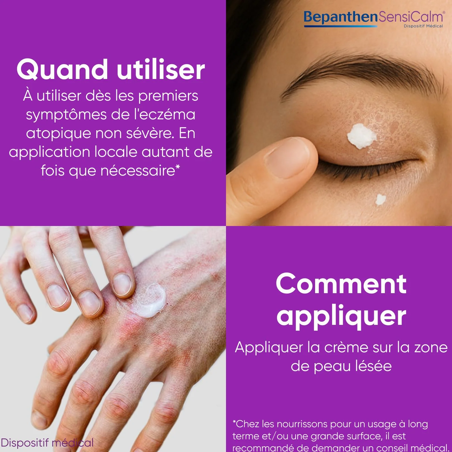 Bepanthen Sensicalm Crème Eczéma Anti Démangeaisons 50g + Baume Relipidant 10ml