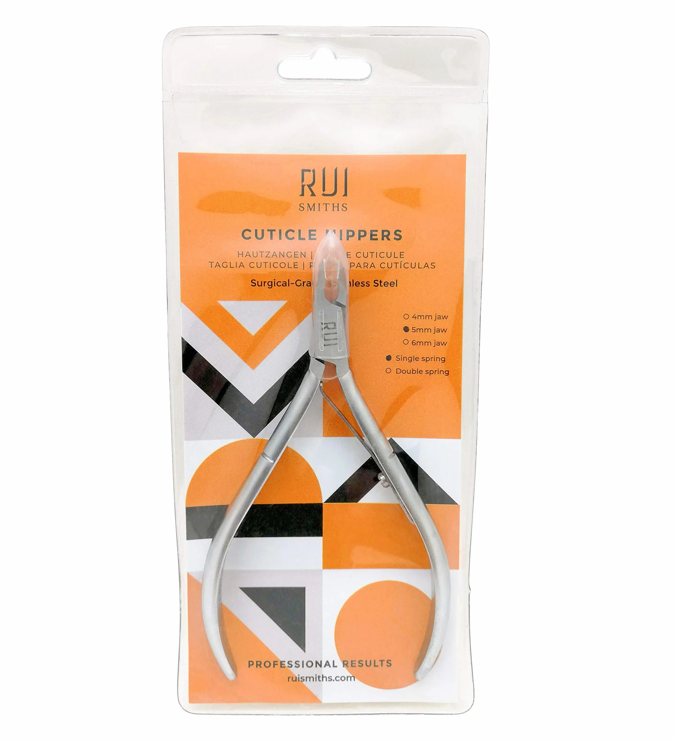 Pince à Cuticules en Acier Inoxydable de Qualité Chirurgicale Professionnelle Argent