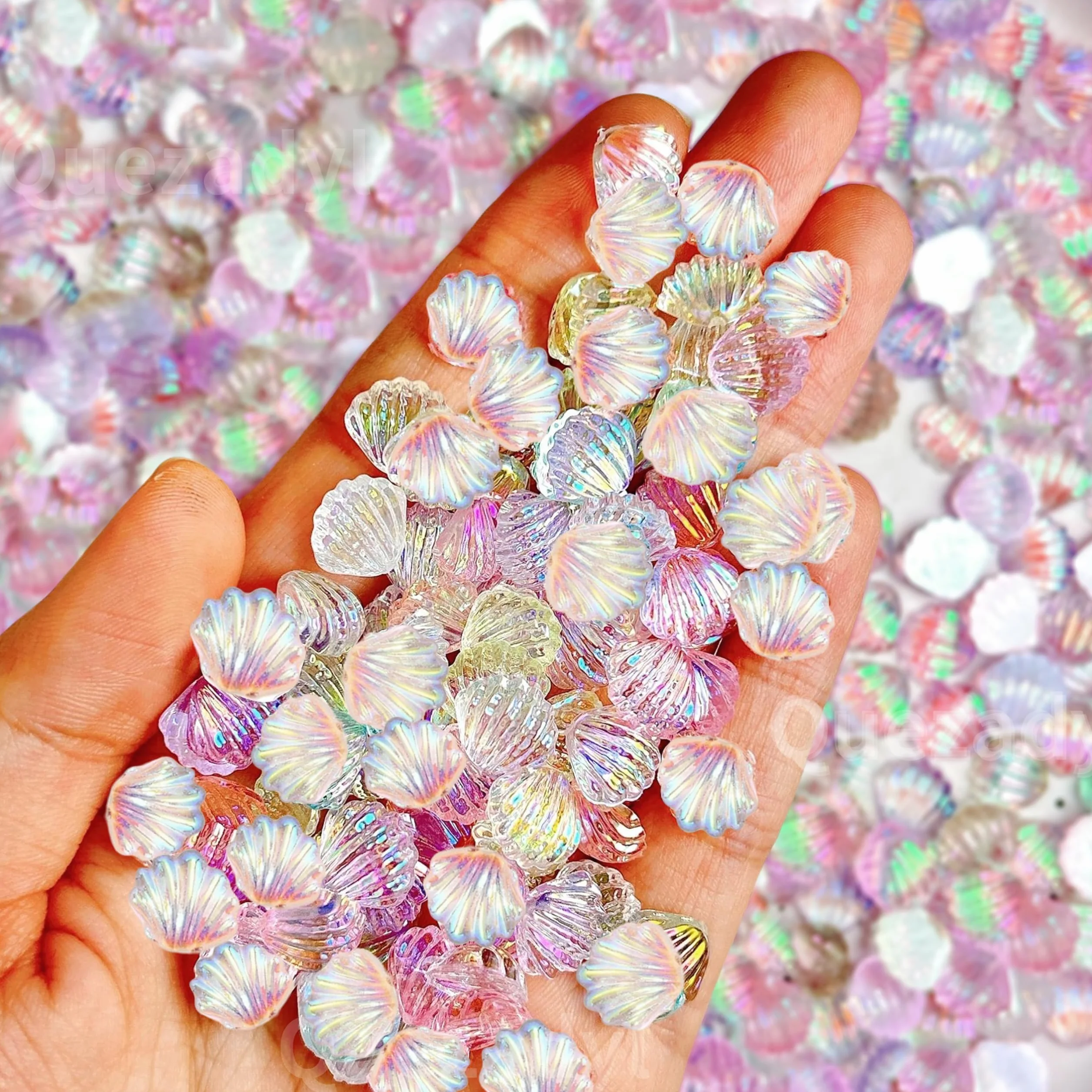Nail Art Coquillages d'été 3D Charms d'Ongles Série Océan Accessoires Nail Art pour Femme Manucure DIY