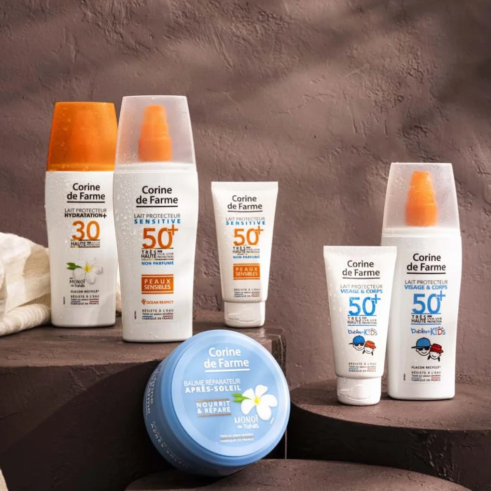 Corine de Farme Lait Protecteur Sensitive SPF50+ Très Haute Protection UVA UVB Peaux Sensibles 50 ml