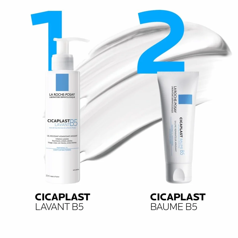 La Roche-Posay Cicaplast Lavant B5+ Gel Mousse de Douche Purifiant Apaisant 5% Vitamine B5 Panthenol
