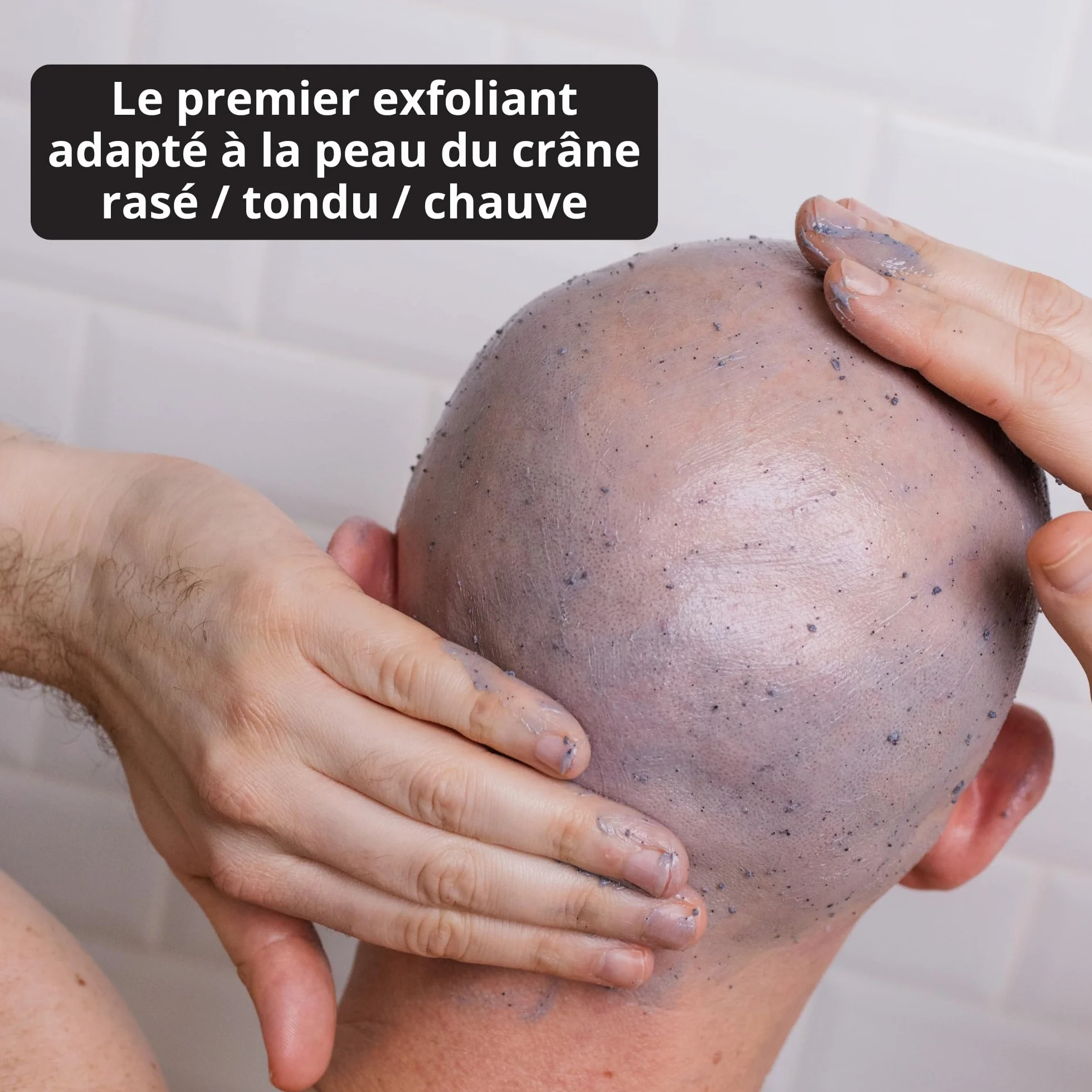 Masque Exfoliant Doux et Purifiant BOTAK Crâne Rasé et Chauve, Français | 99% d’origine naturelle, Vegan, Absorbe l’excès de sébum, limite boutons et poils incarnés, Régulateur de pH et microbiote