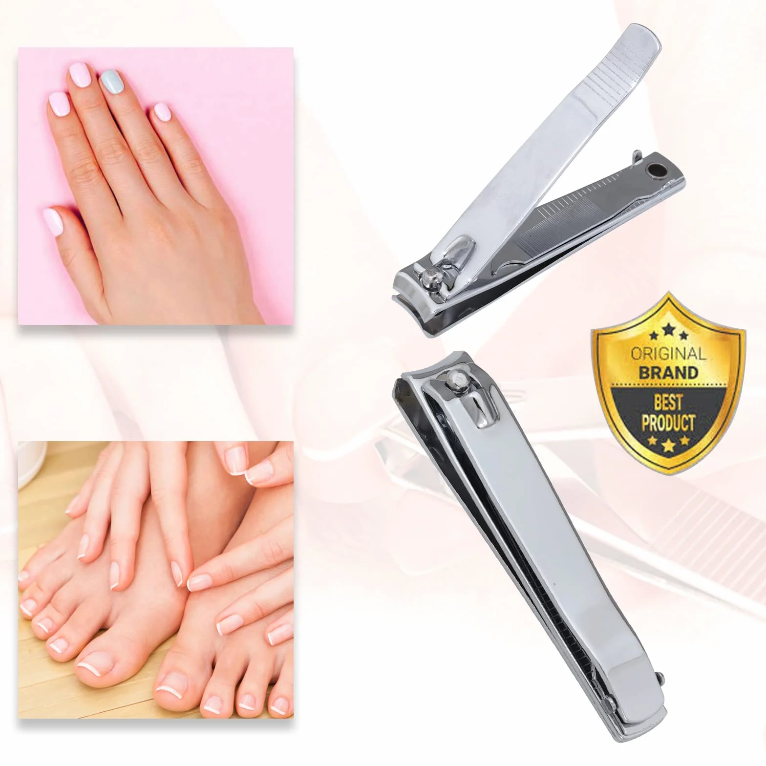 Coupe-ongles robuste en acier inoxydable SS INSTRUMENTX pour homme et femme