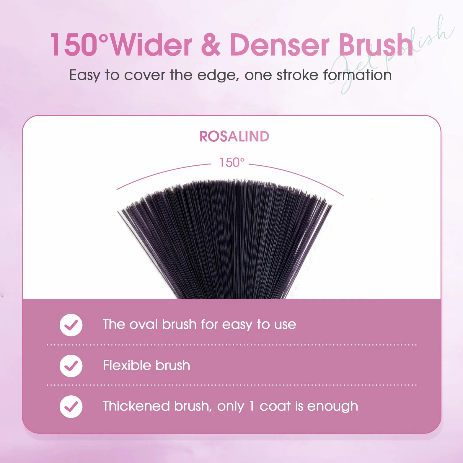 ROSALIND Nail Primer Déshydrateur Set 2x10ml Semi Permanent Vernis UV LED