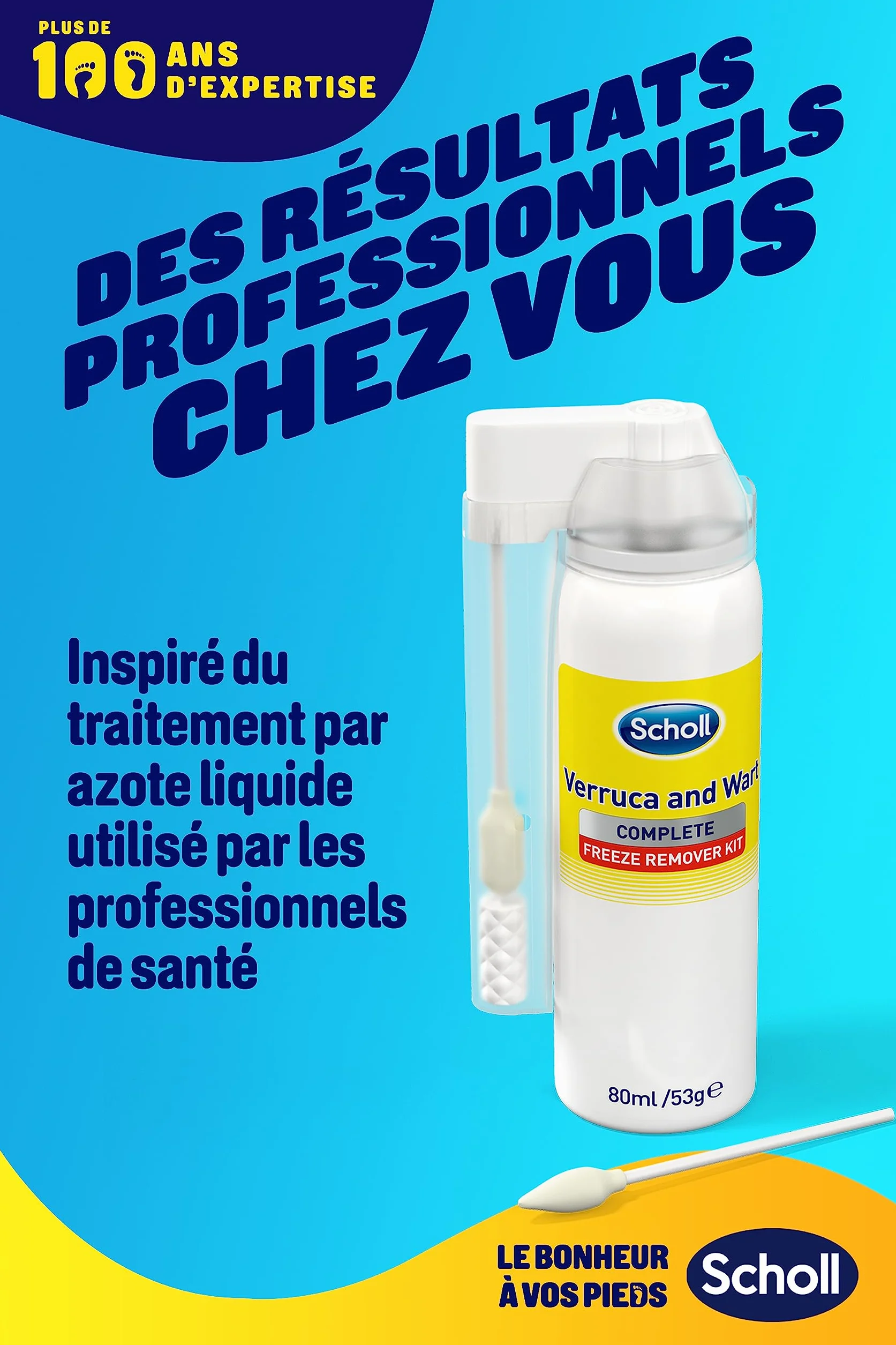 Scholl Traitement Verrues Pieds Mains Cryothérapie Précise Rapide Résultats Première Utilisation Enfants 4 Ans Adultes Action Efficace Méthode Givrante