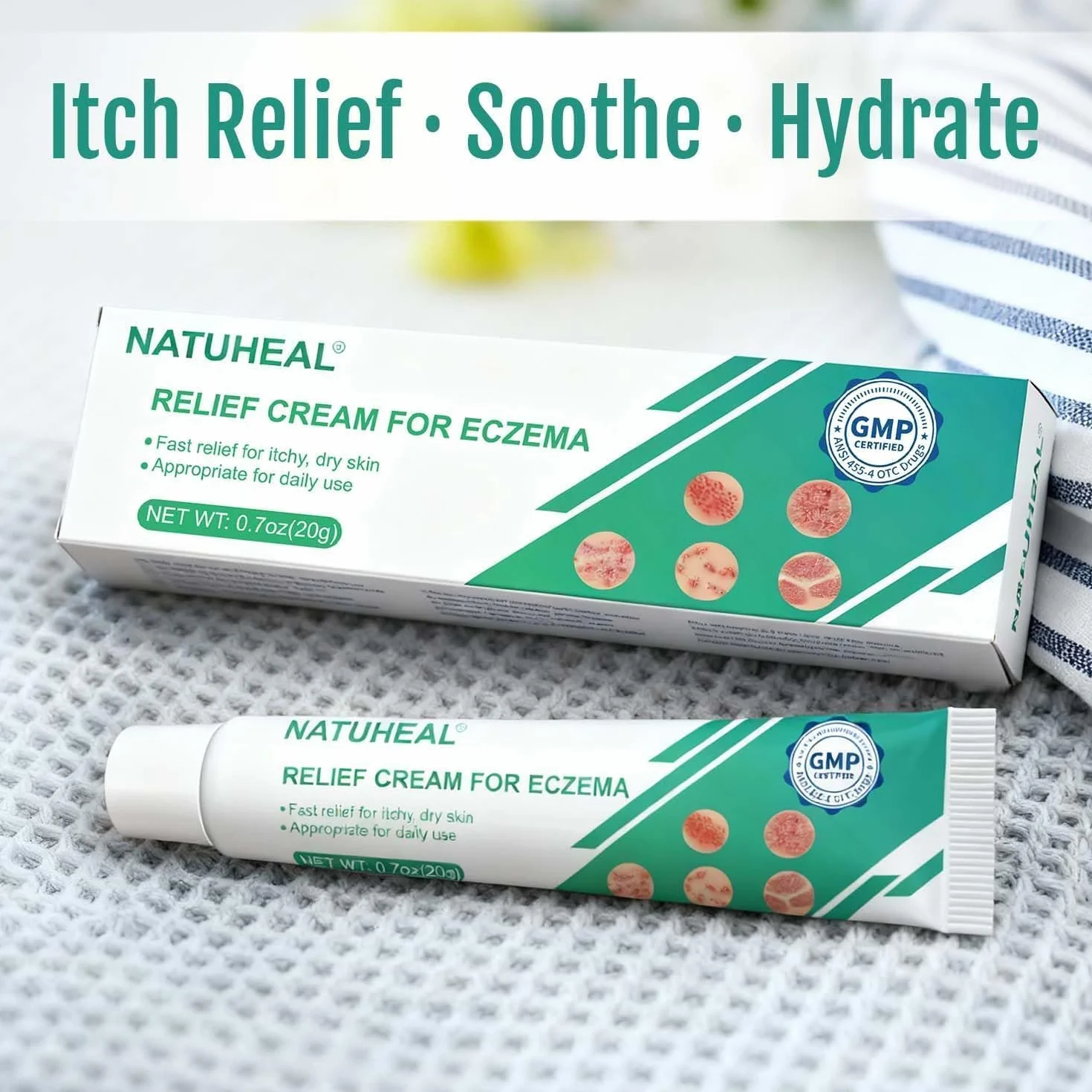 Crème Anti-Démangeaisons Eczéma Apaisante Réparatrice Peaux Sèches Irritées 20g