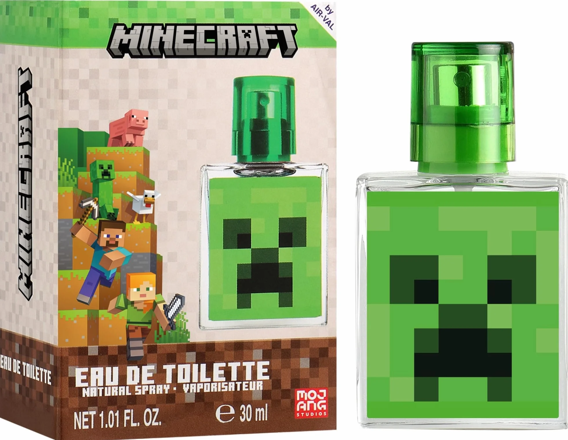 Air Val - Eau de toilette enfant Minecraft - 30 ml (Lot de 2)