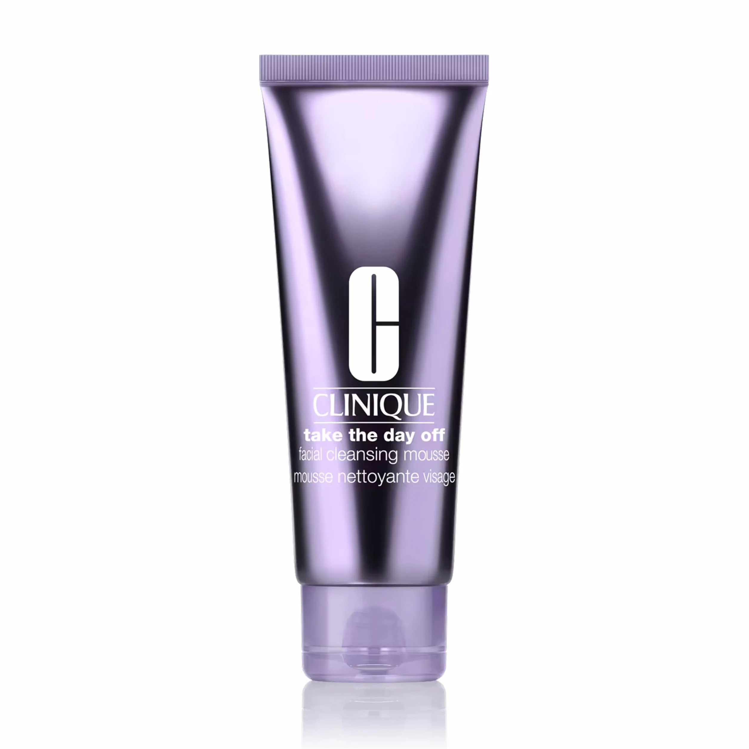 Clinique Take The Day Off Mousse Nettoyante Visage Acide Hyaluronique + Glycérine | Dissout Impuretés, Écran Solaire et Pollution, 125 ml